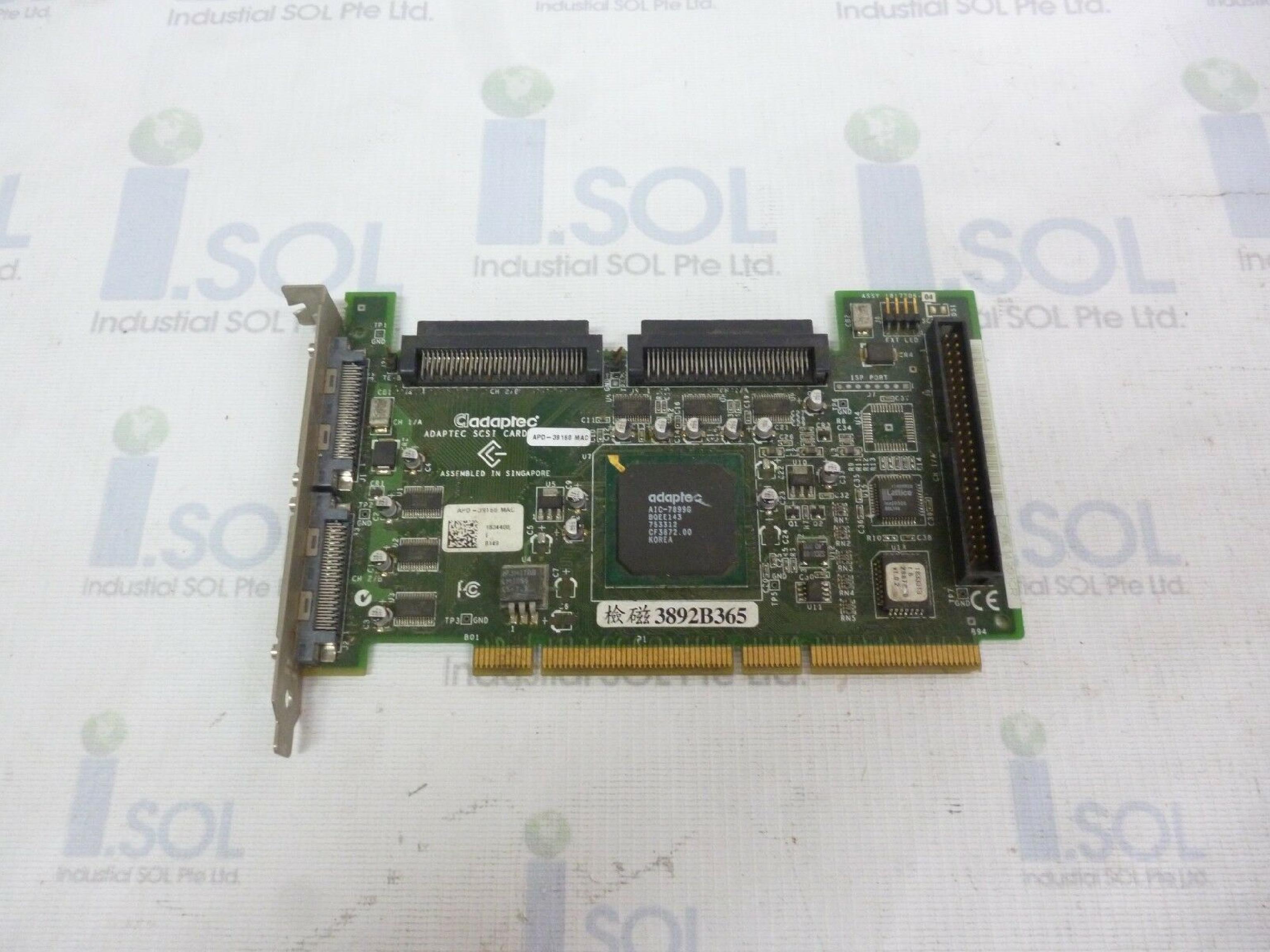 ADAPTEC 1817207-00 64 BIT DUAL CHANNEL SCSI U160 CONTROLLER