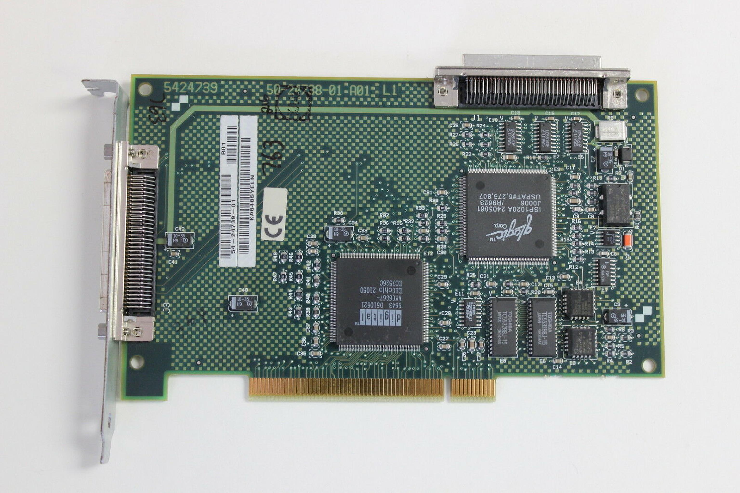 DEC / DIGITAL EQUIPMENT CORPORATION 50-24738-01 PCIFAST WIDE SINGLE ENDED SCSI CARD