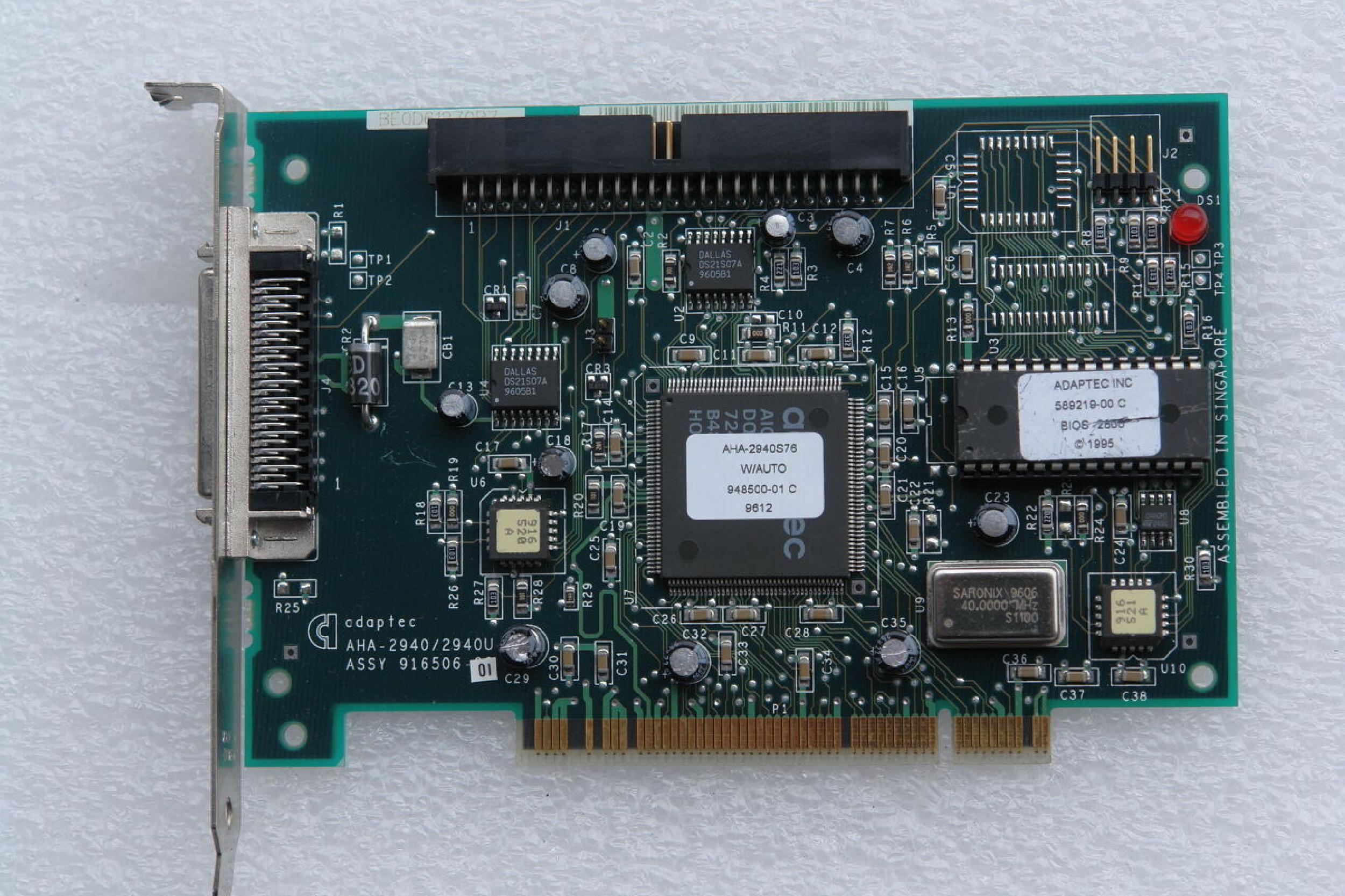 ADAPTEC 916507-00 PCI SCSI CONTROLLER BUSMASTERING