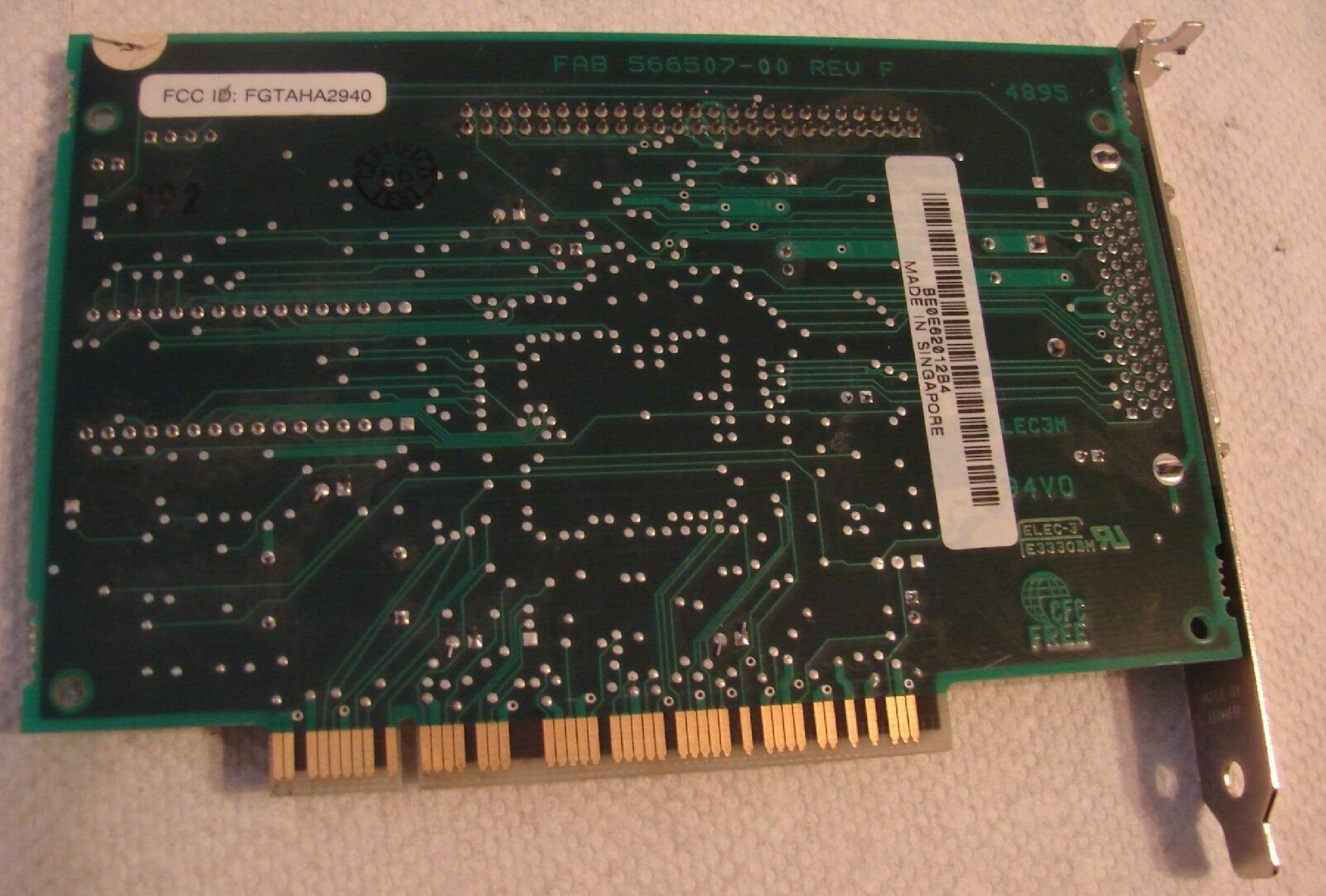 ADAPTEC 566507-00 PCI SCSI CONTROLLER