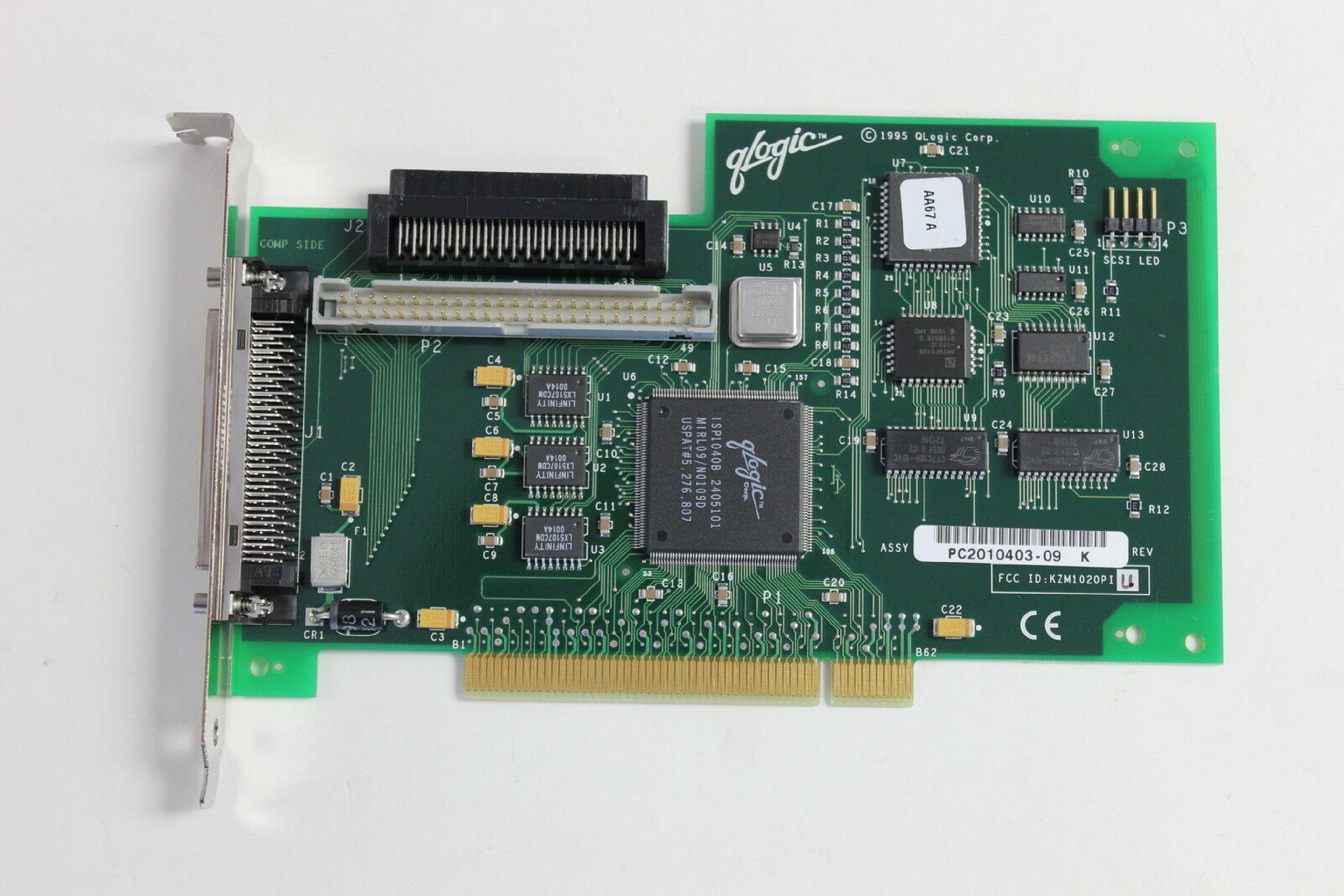 QLOGIC PC2010703-00 PCI SCSI CONTROLLER ULTRA WIDE SE