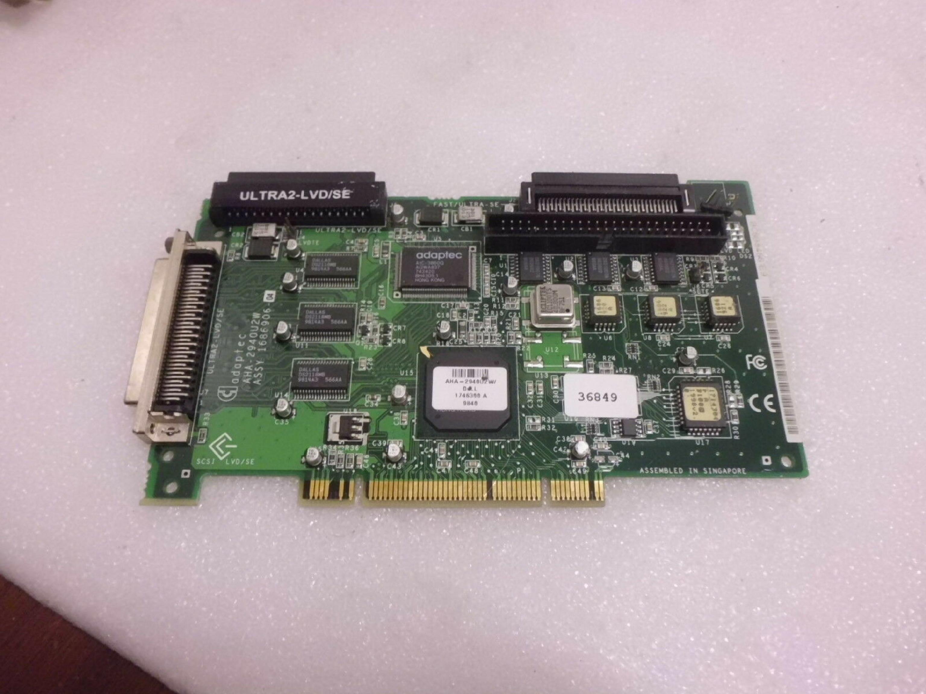 ADAPTEC 1746300 PCI ULTRA2 LVD/SE SCSI CONTROLLER