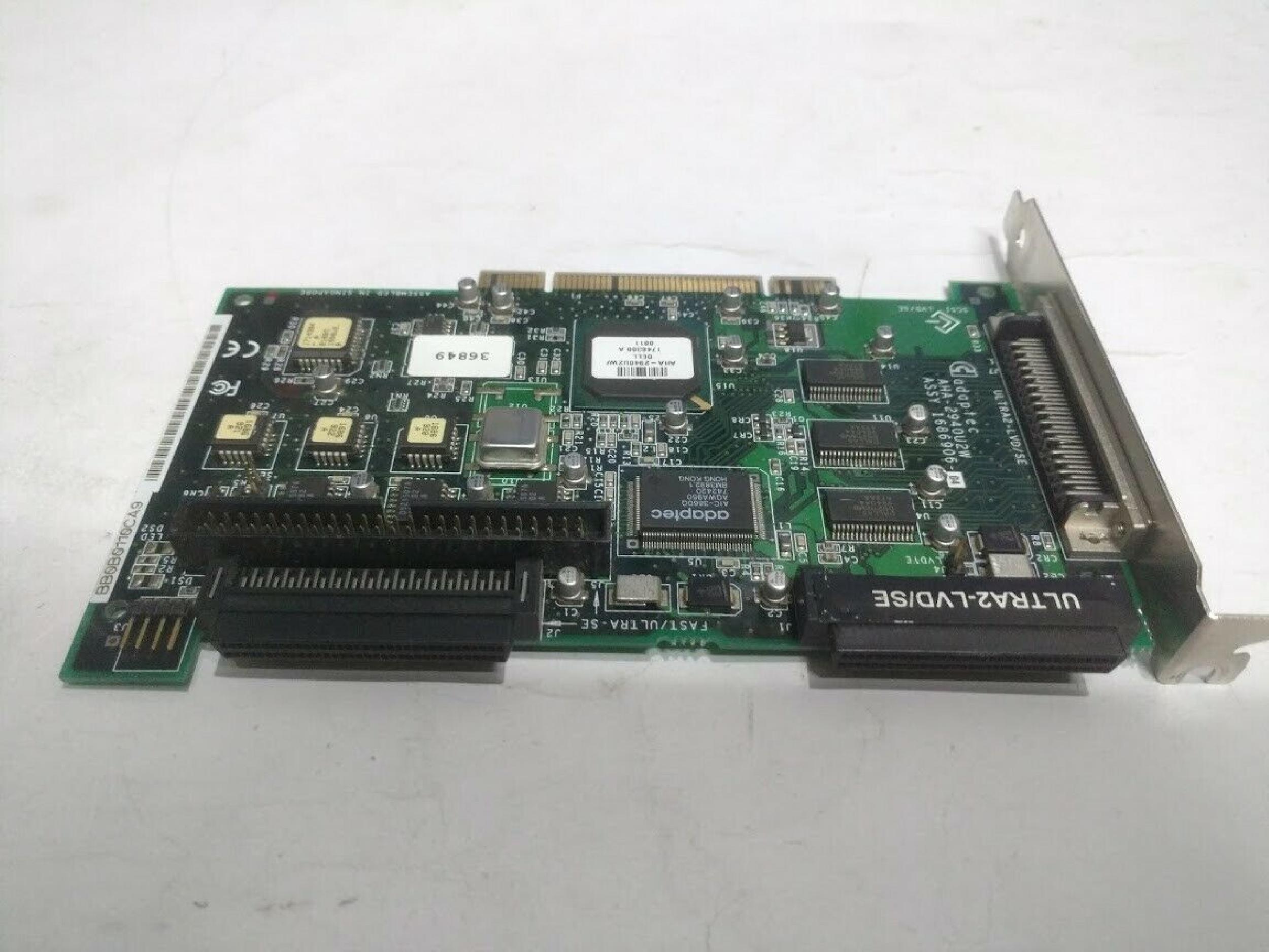 ADAPTEC 1686906-04 PCI ULTRA2 LVD/SE SCSI CONTROLLER