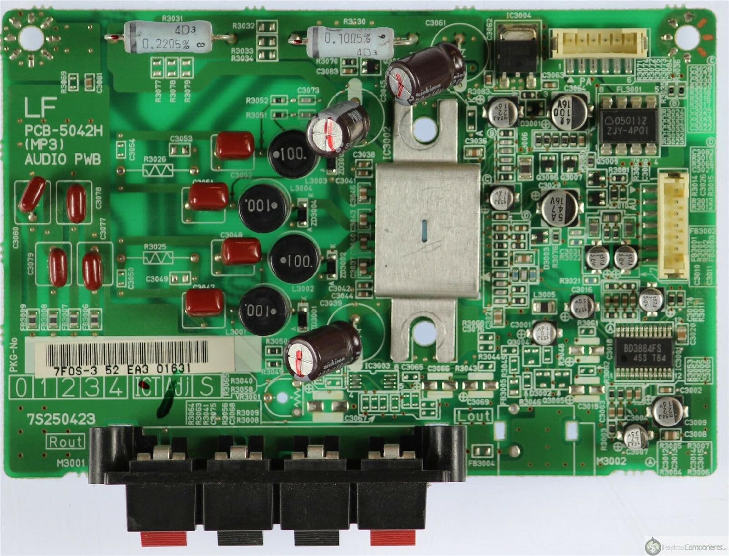 NEC PCB-5042H AUDIO PWB BOARD FOR PX-42VM5HA 42 INCH PLASMA MONITOR