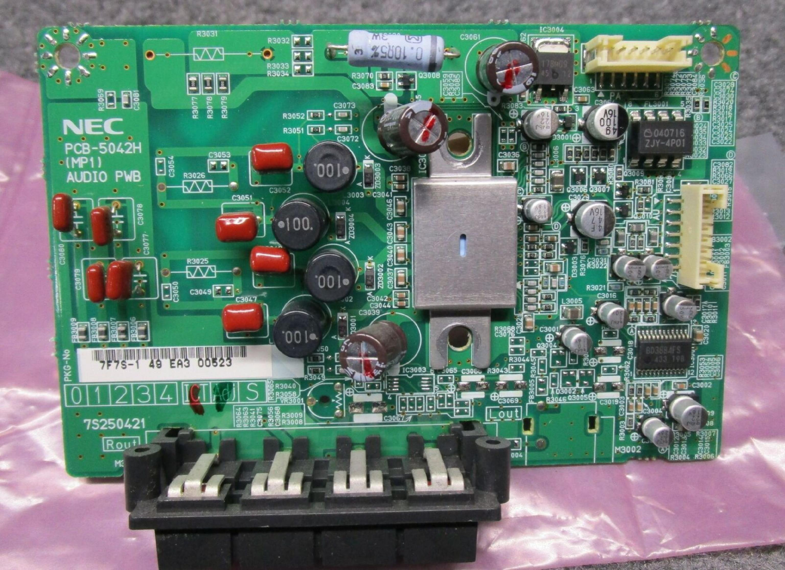 NEC PCB-5042H AUDIO PWB BOARD FOR PX-42VM5HA 42 INCH PLASMA MONITOR