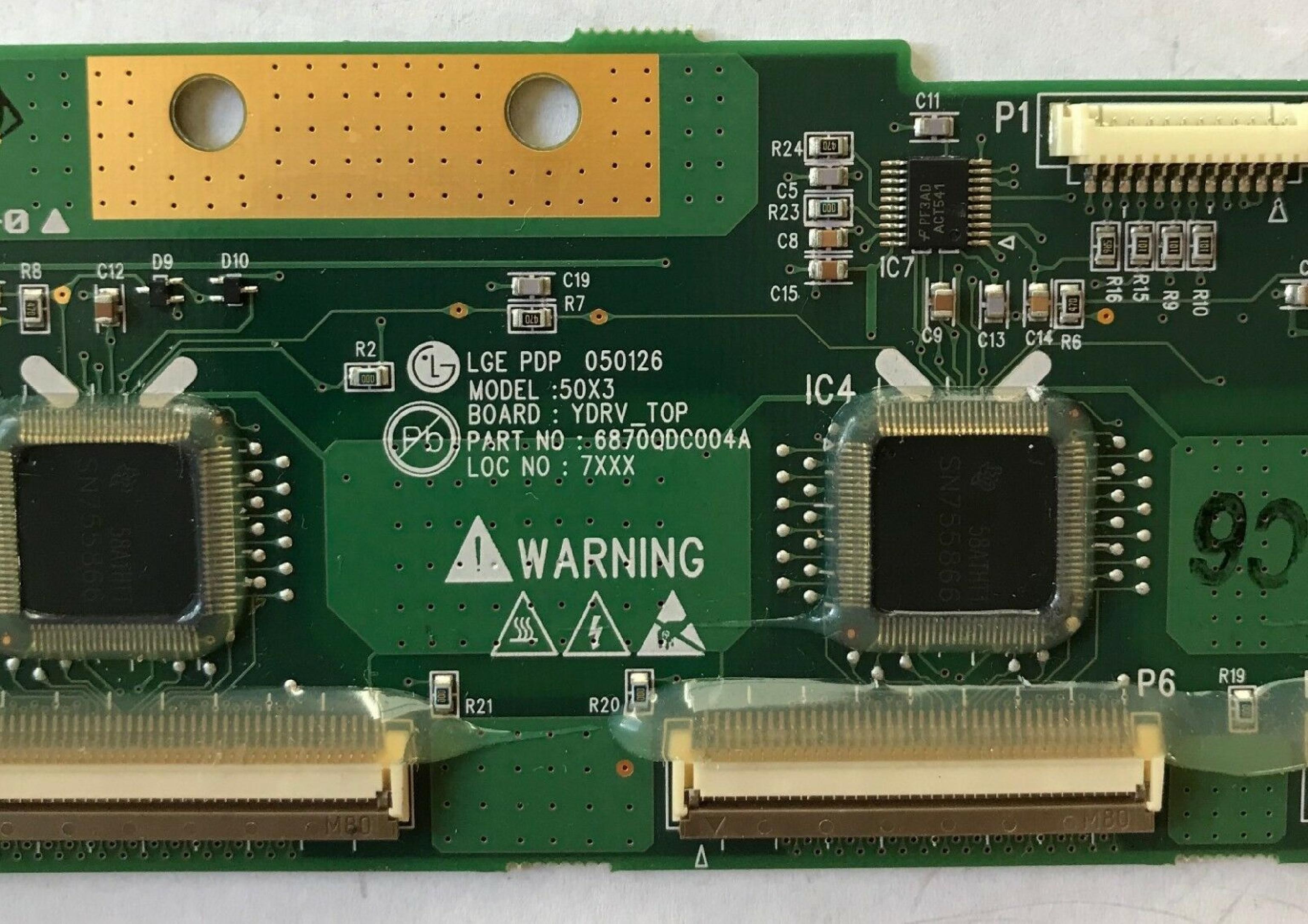 LG 6870QDC004A TOP BUFFER SCAN BOARD FOR FWD-50PX2 50 INCH LCD TV