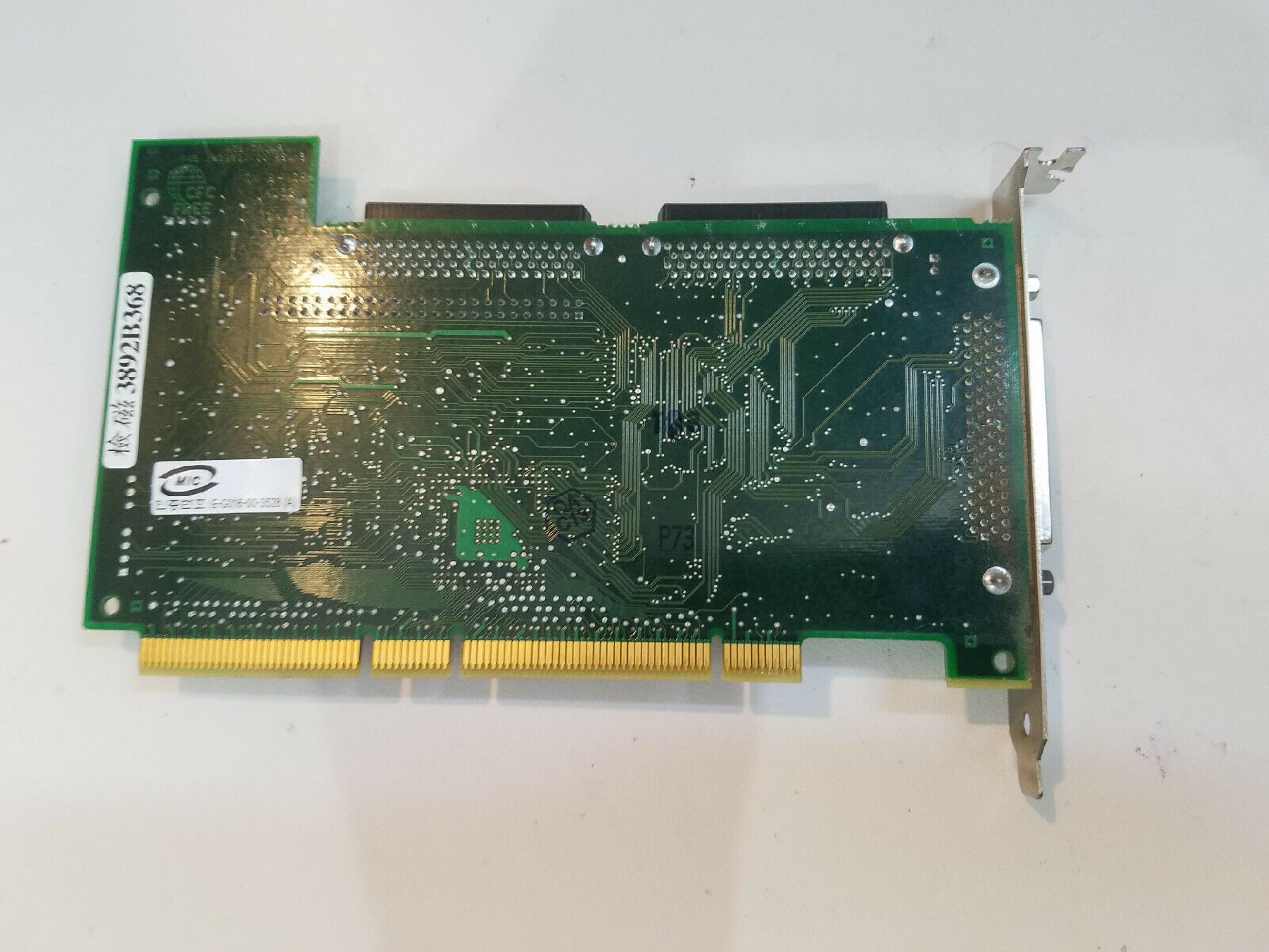 ADAPTEC 1809606-04 PCI SCSI WITH EXTERNAL 68PIN LVD SE, INTERNAL SE 50 PIN IDC