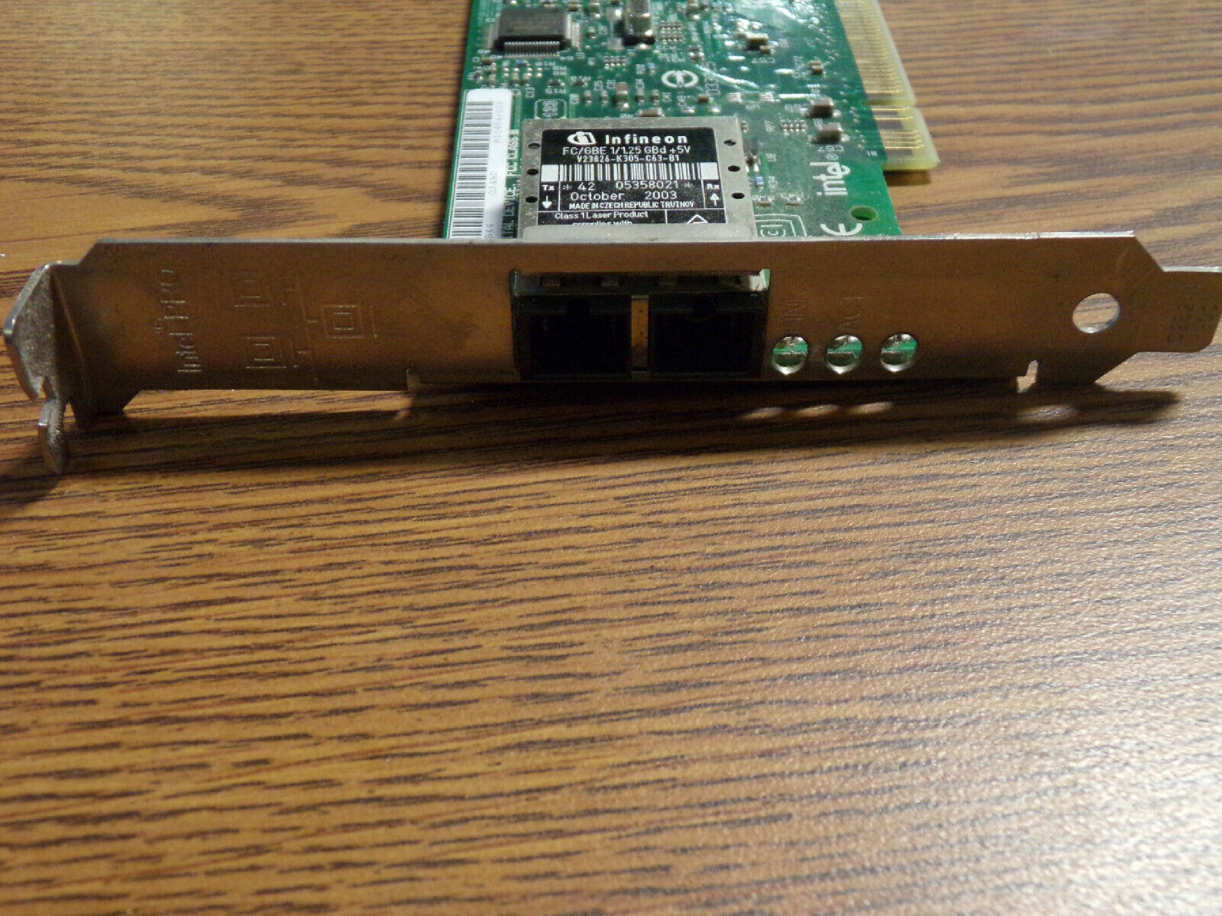 INTEL A50484-009 PRO / 1000 XF SERVER ADAPTER FIBER CARD