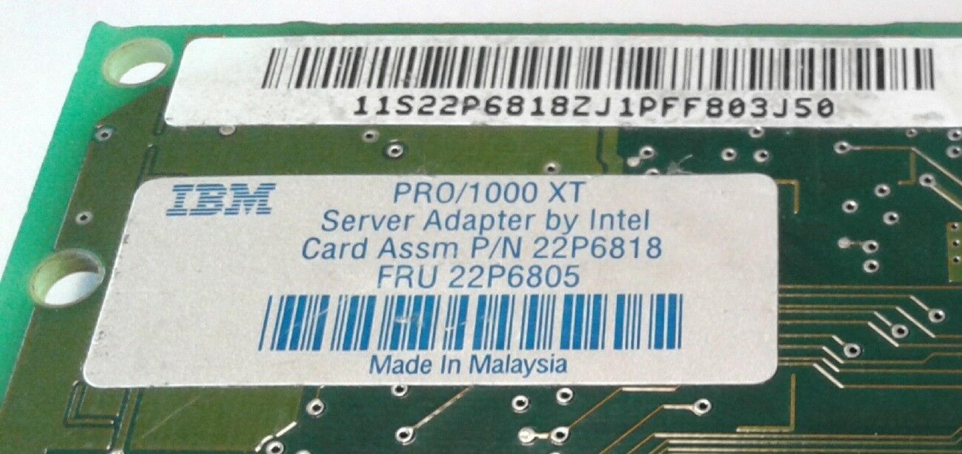 INTEL 22P6818 PCI 10/100/1000 GIGABIT ETHERNET CARD