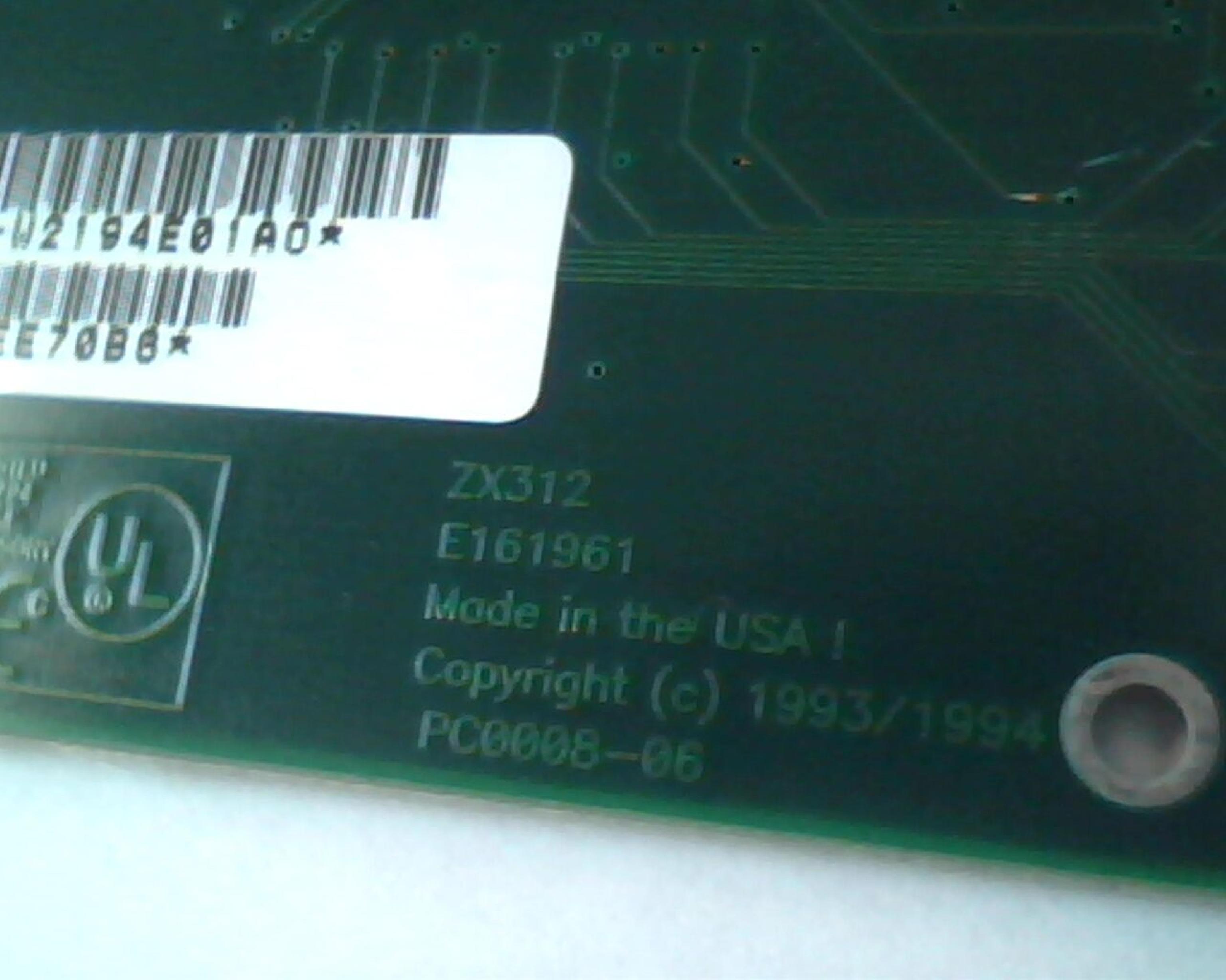 ZNYX ZX312 ETHERACTION NETWORK CARD PCI BNC/UTP/15PIN