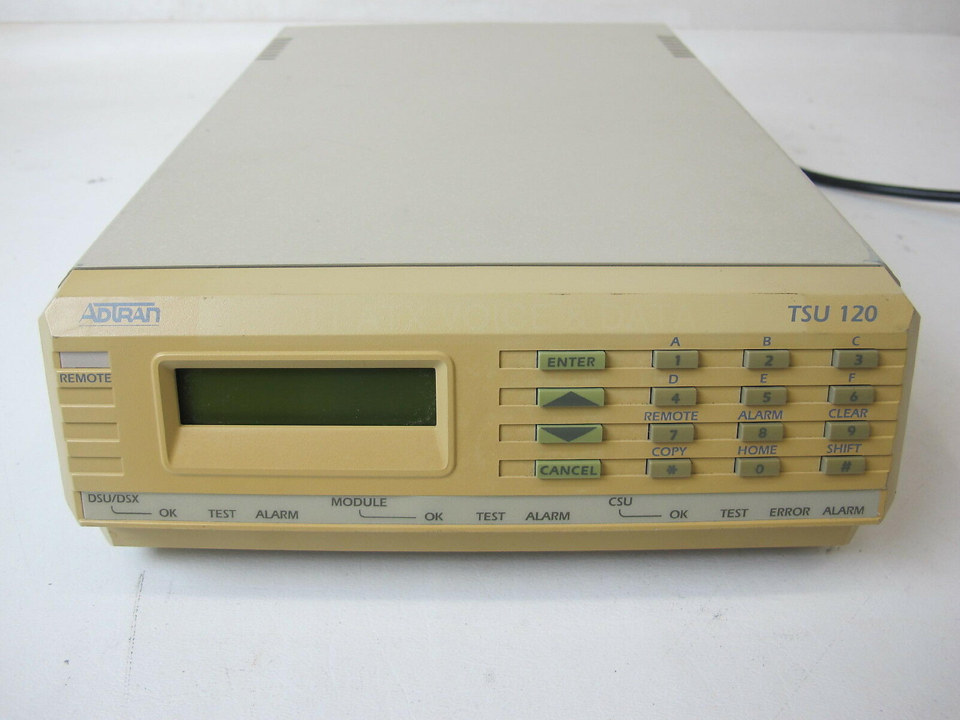 ADTRAN 1200.129L1 DSU/CSU T1/FT1 MULTIPLEXER, LCD, V.35 DTE INTERFACE