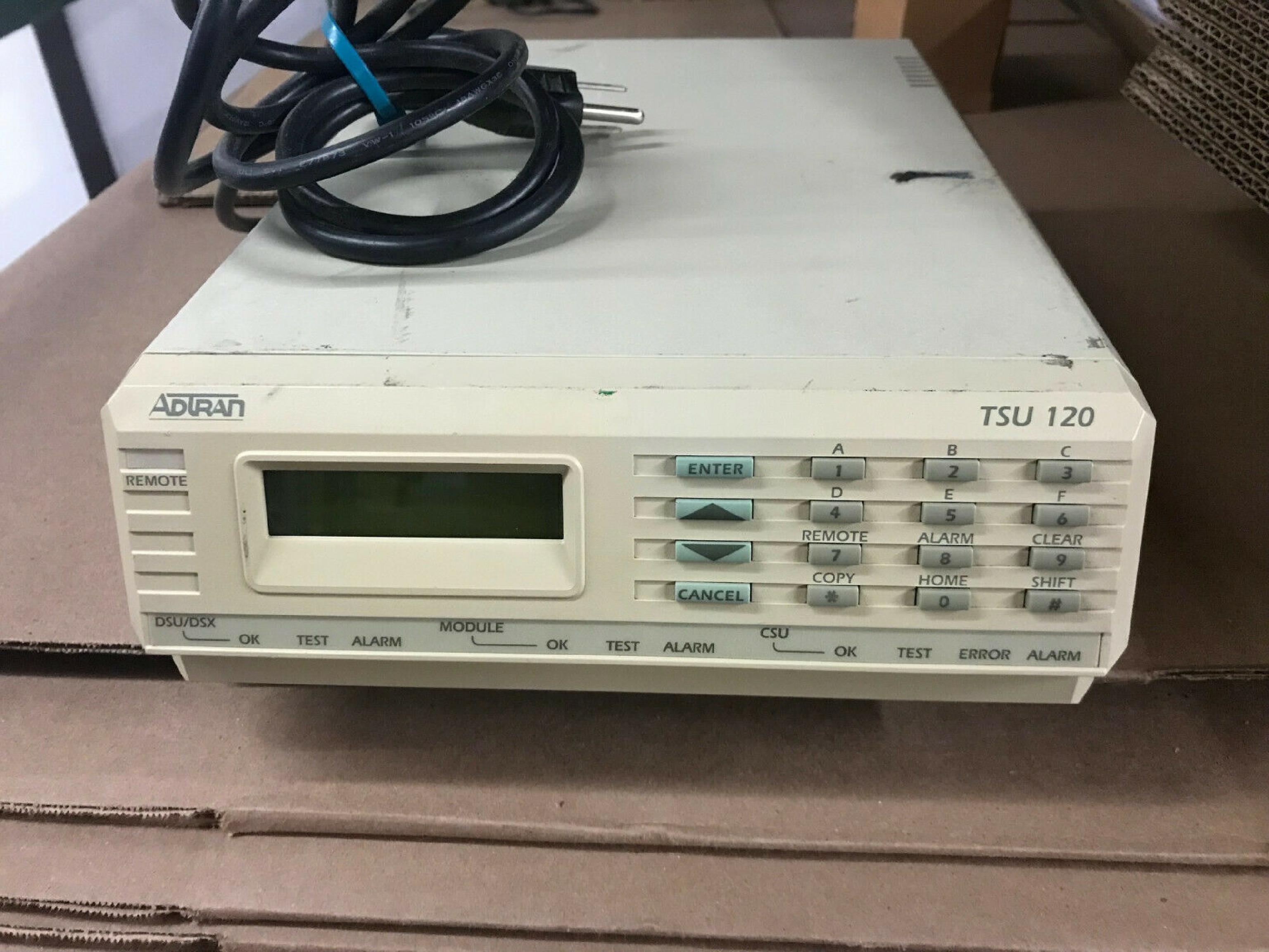 ADTRAN 1200.129L1 DSU/CSU T1/FT1 MULTIPLEXER, LCD, V.35 DTE INTERFACE