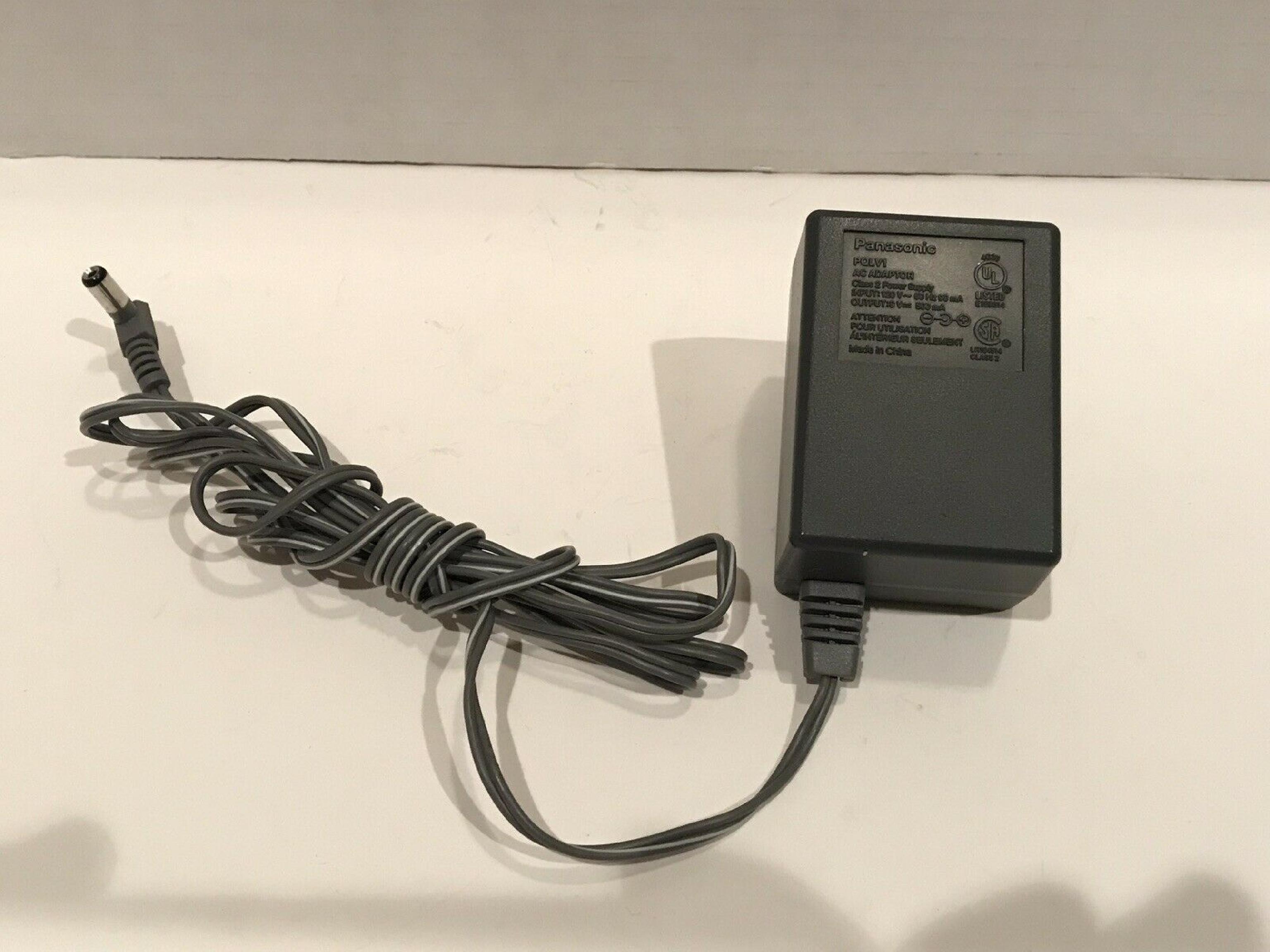 PANASONIC PQLV1 9V DC 500MA AC ADAPTER WITH BARREL CONNECTOR CUT WIRE