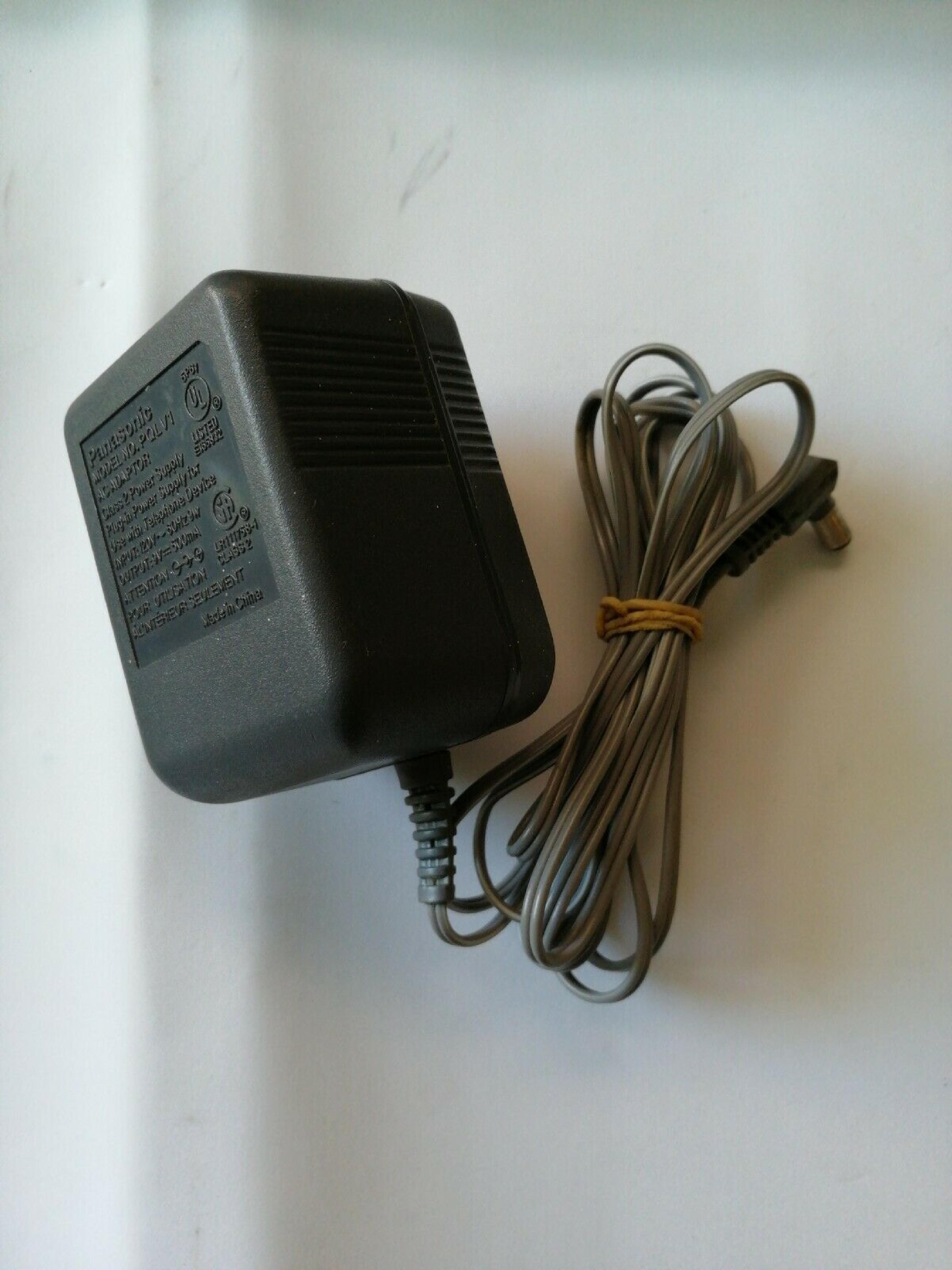 PANASONIC PQLV1 9V DC 500MA AC ADAPTER WITH BARREL CONNECTOR CUT WIRE