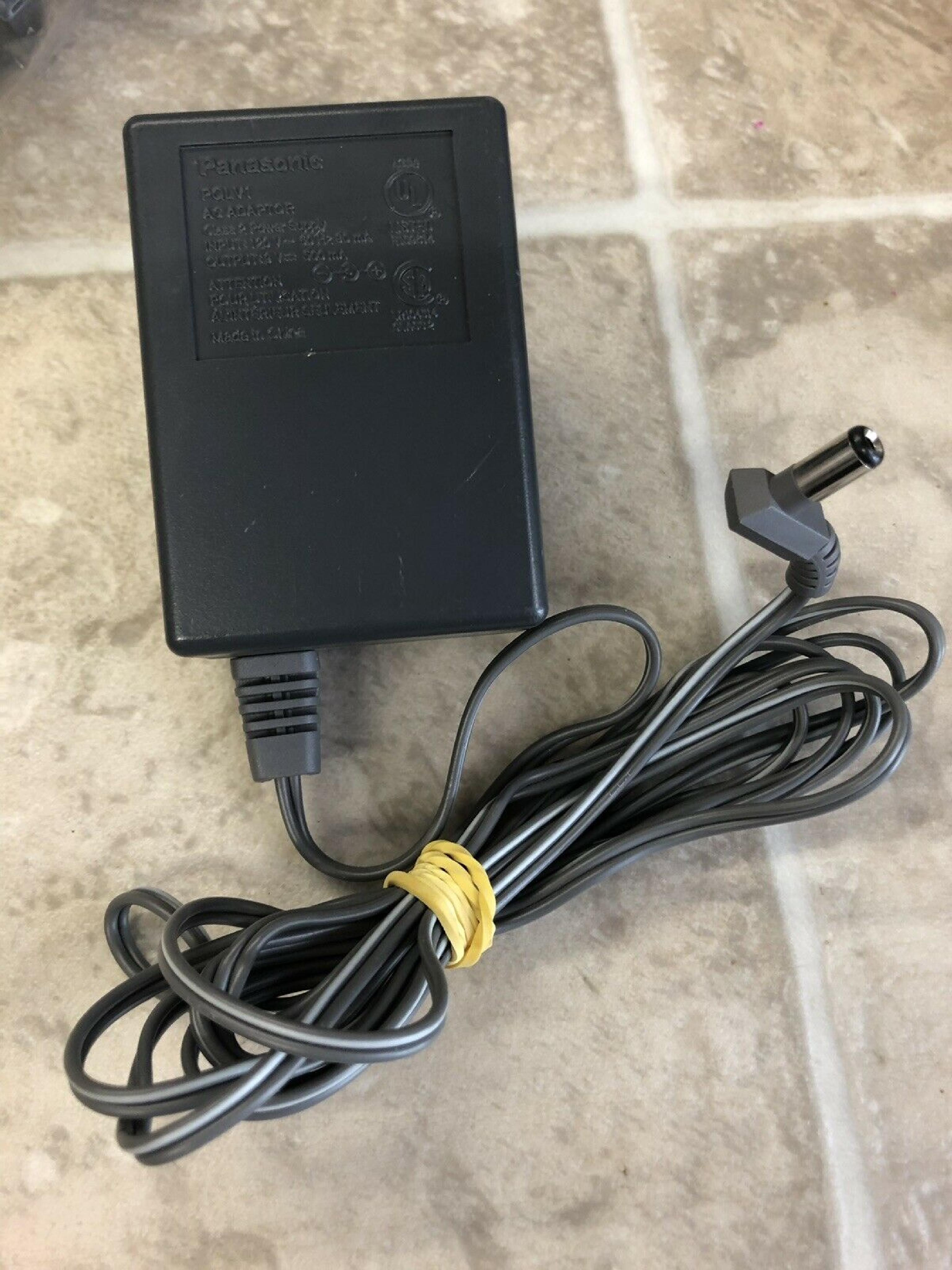 PANASONIC PQLV1 9V DC 500MA AC ADAPTER WITH BARREL CONNECTOR CUT WIRE