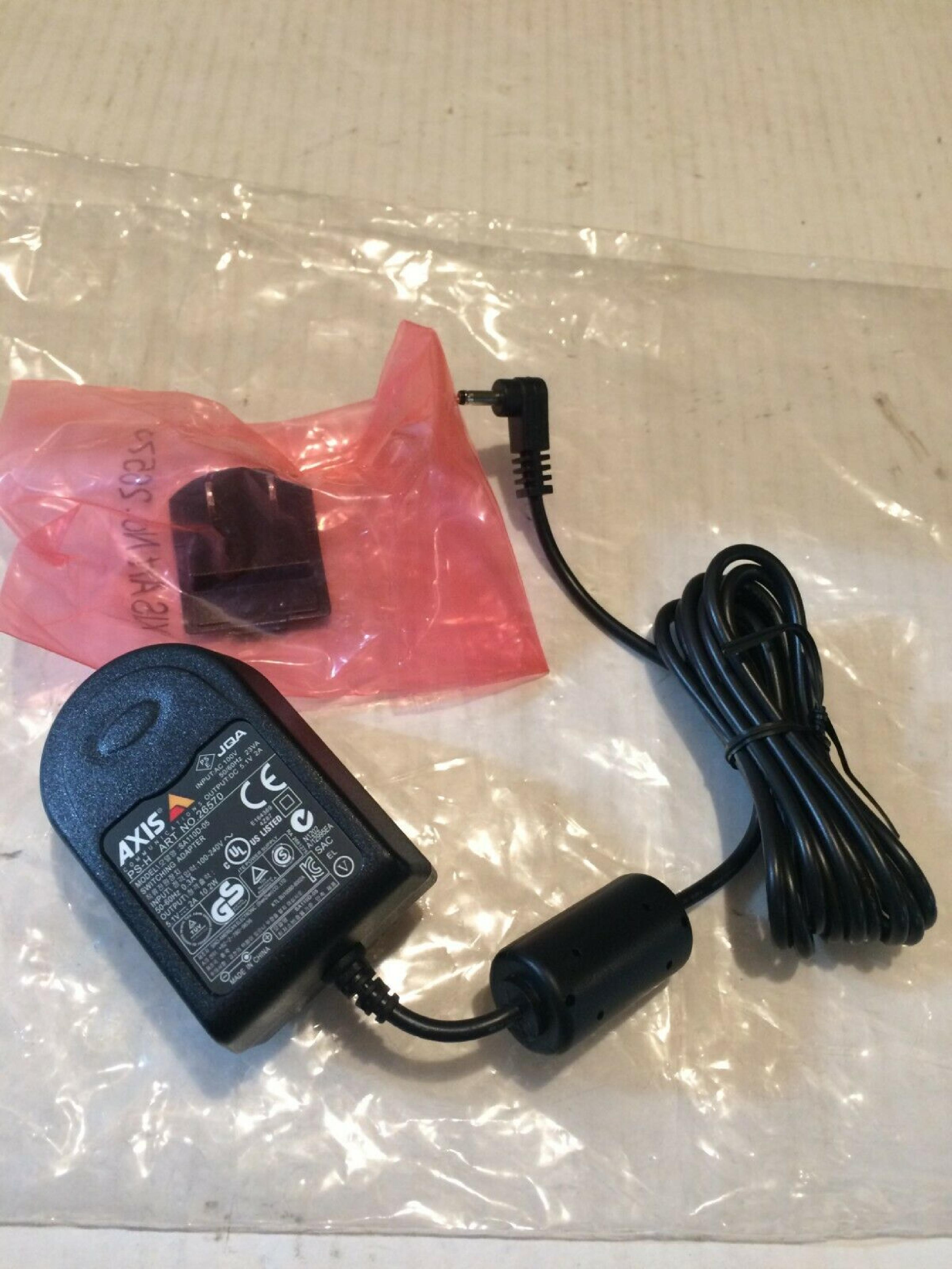 AXIS PS-H 5.1V DC 2000MA AC ADAPTER WITH BARREL CONNECTOR OD:3.5MM ID:1.3MM