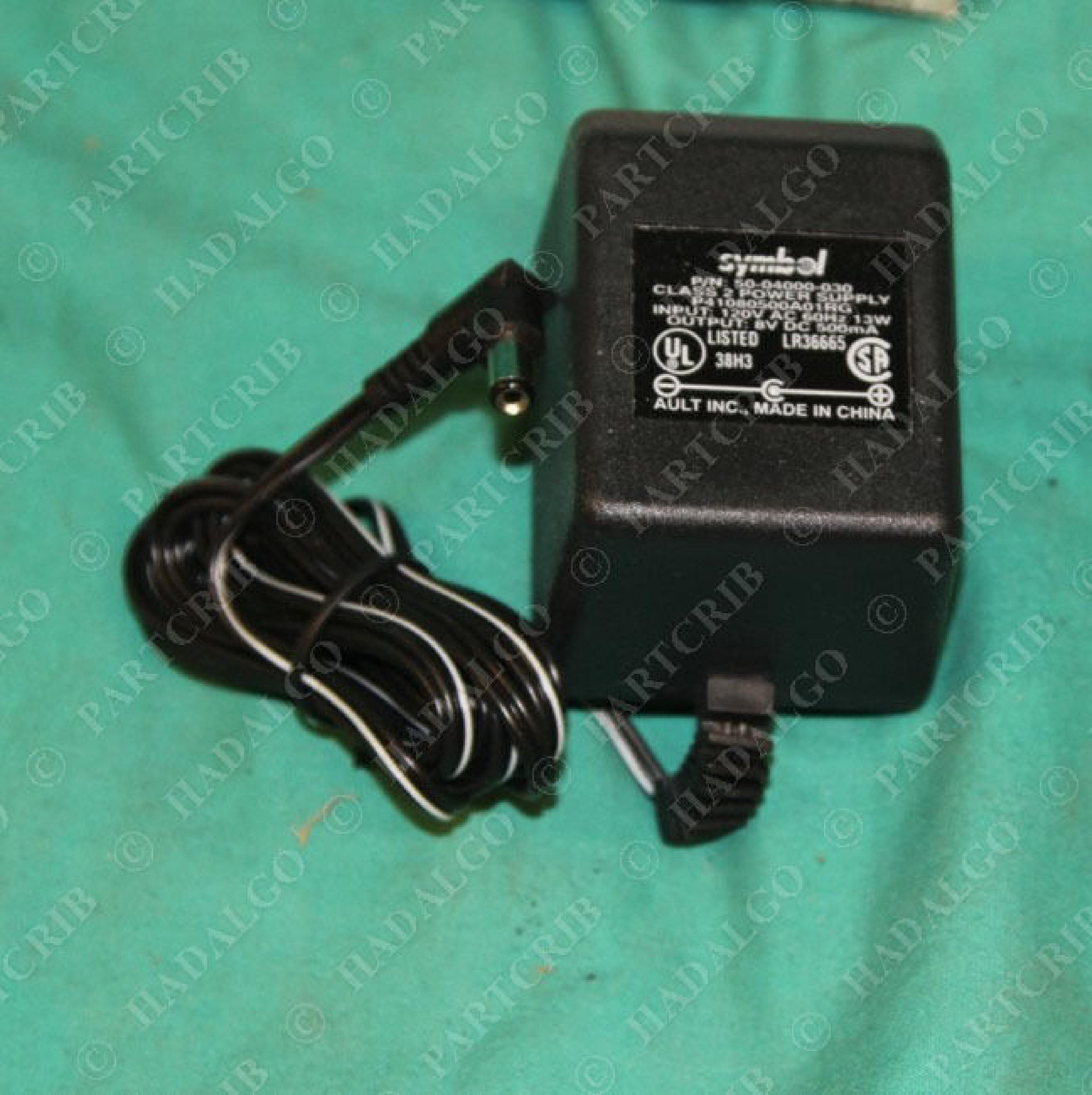 SYMBOL 50-04000-030 8V DC 0.5A AC ADAPTER WITH BARREL CONNECTOR