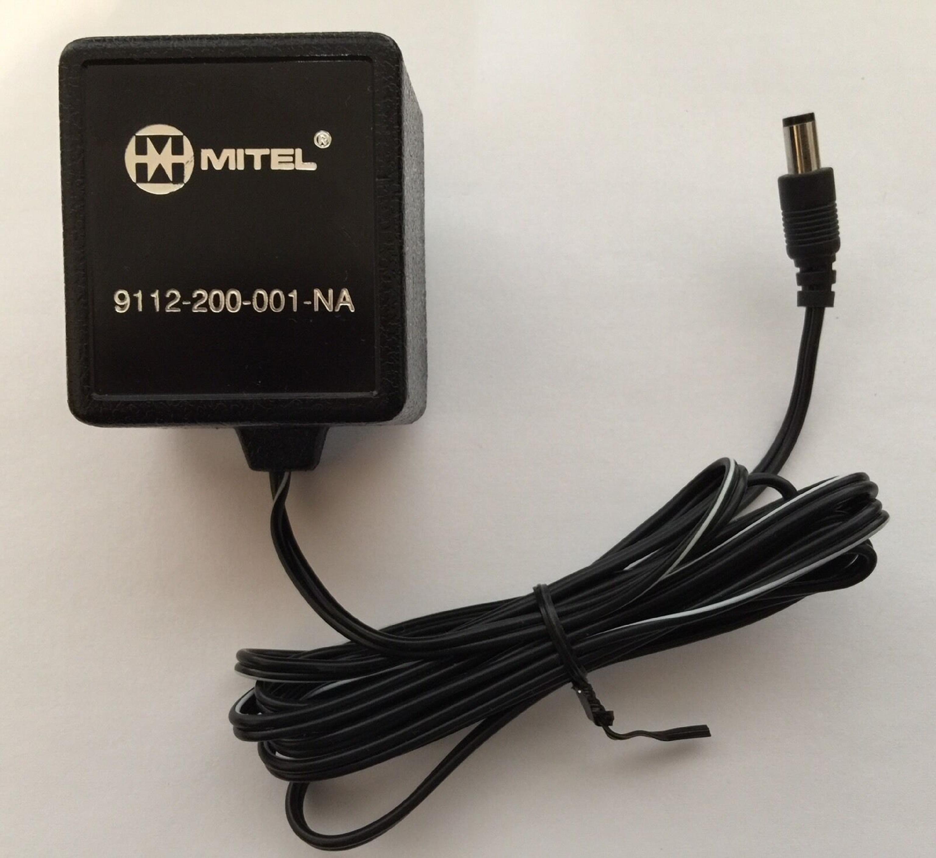 ELECTRO-MECH / MITEL 9112-200-001-NA 10V AC 1A ADAPTER WITH BARREL CONNECTOR CUT WIRE 1.0A