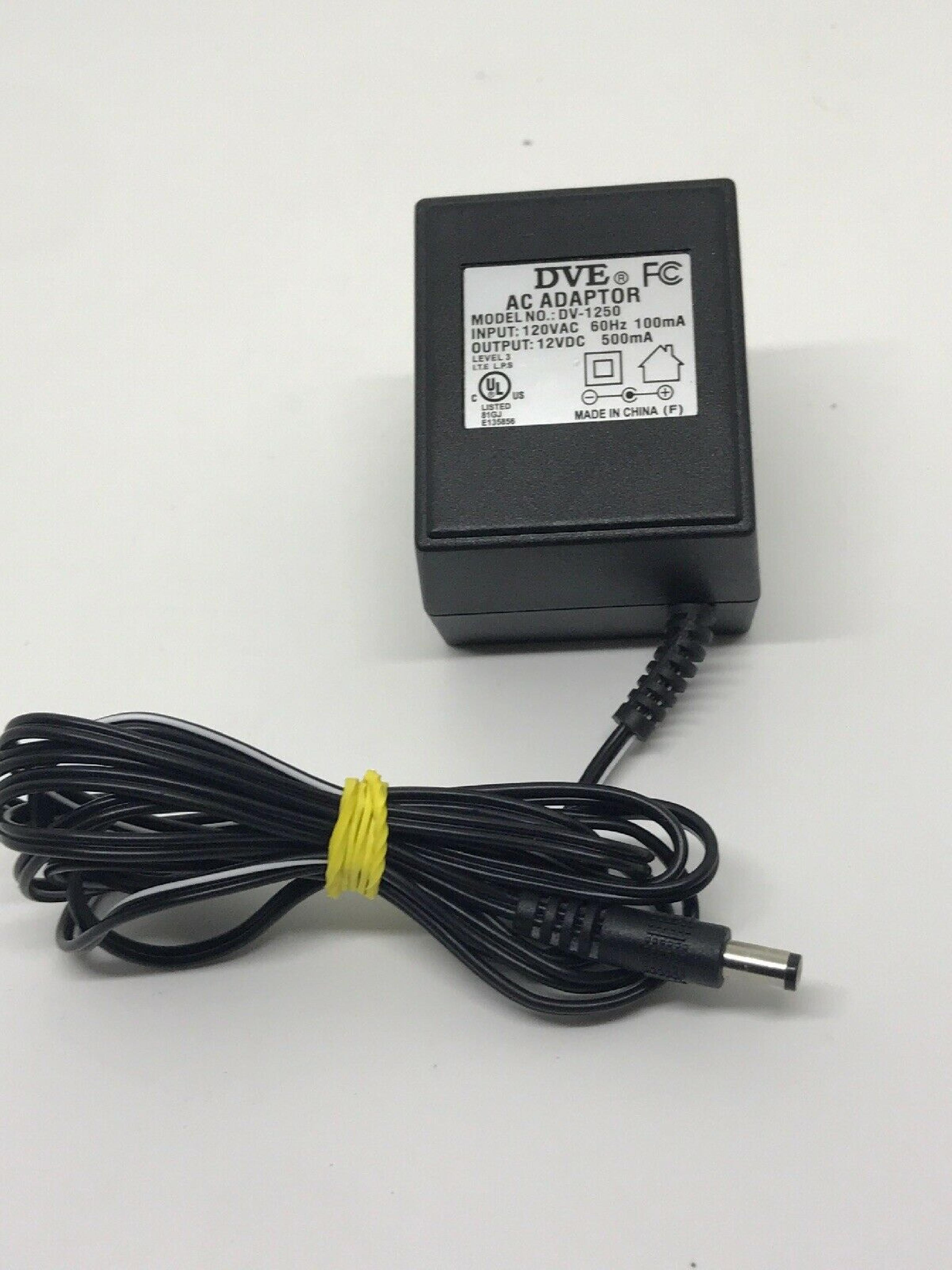 GLOBTEK INC WD1E500L00 12V DC 500MA AC ADAPTER WITH BARREL CONNECTOR CUT WIRE