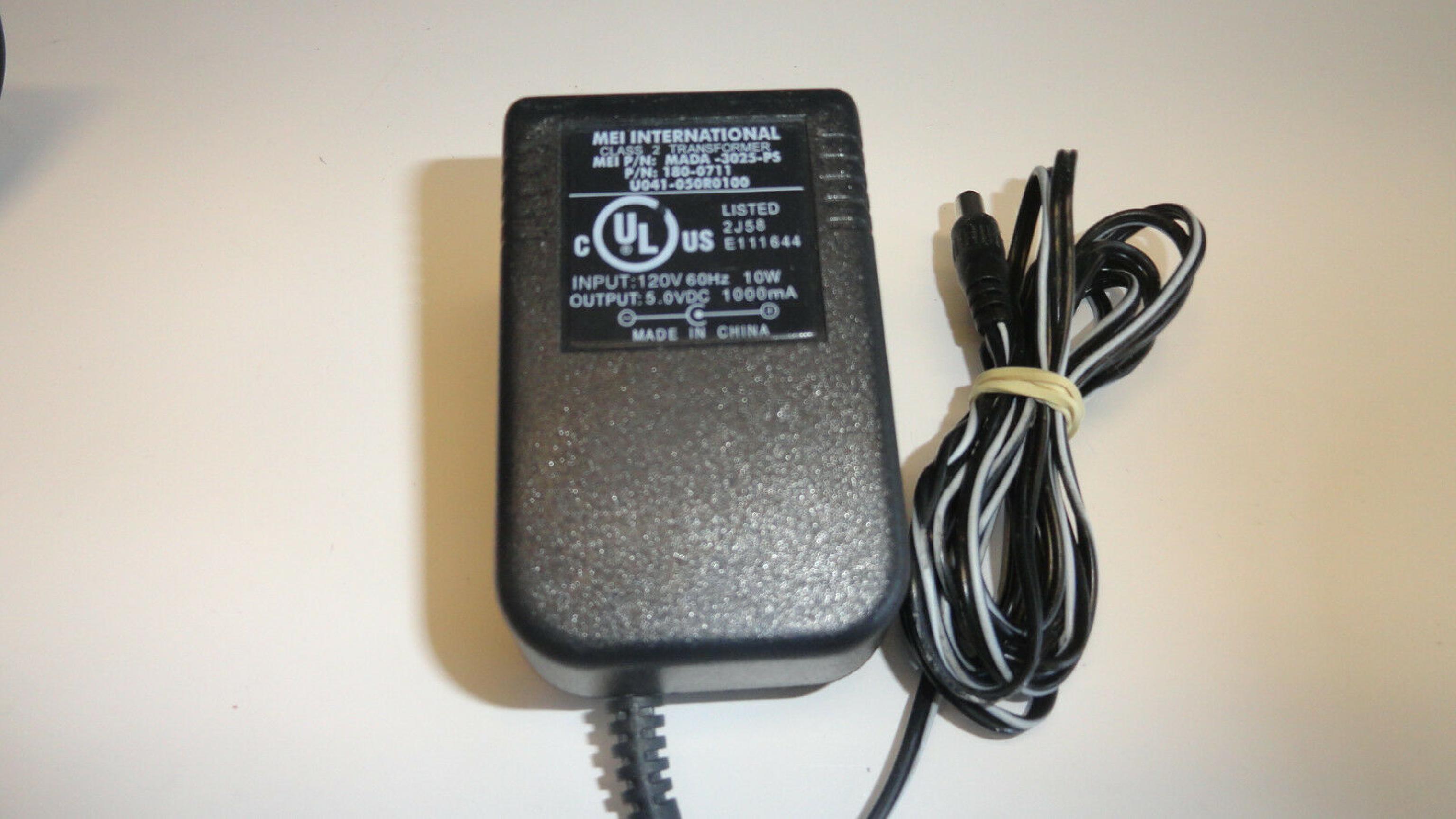 MEI MADA-3025-PS 5.0V DC 1000MA AC ADAPTER WITH BARREL CONNECTOR