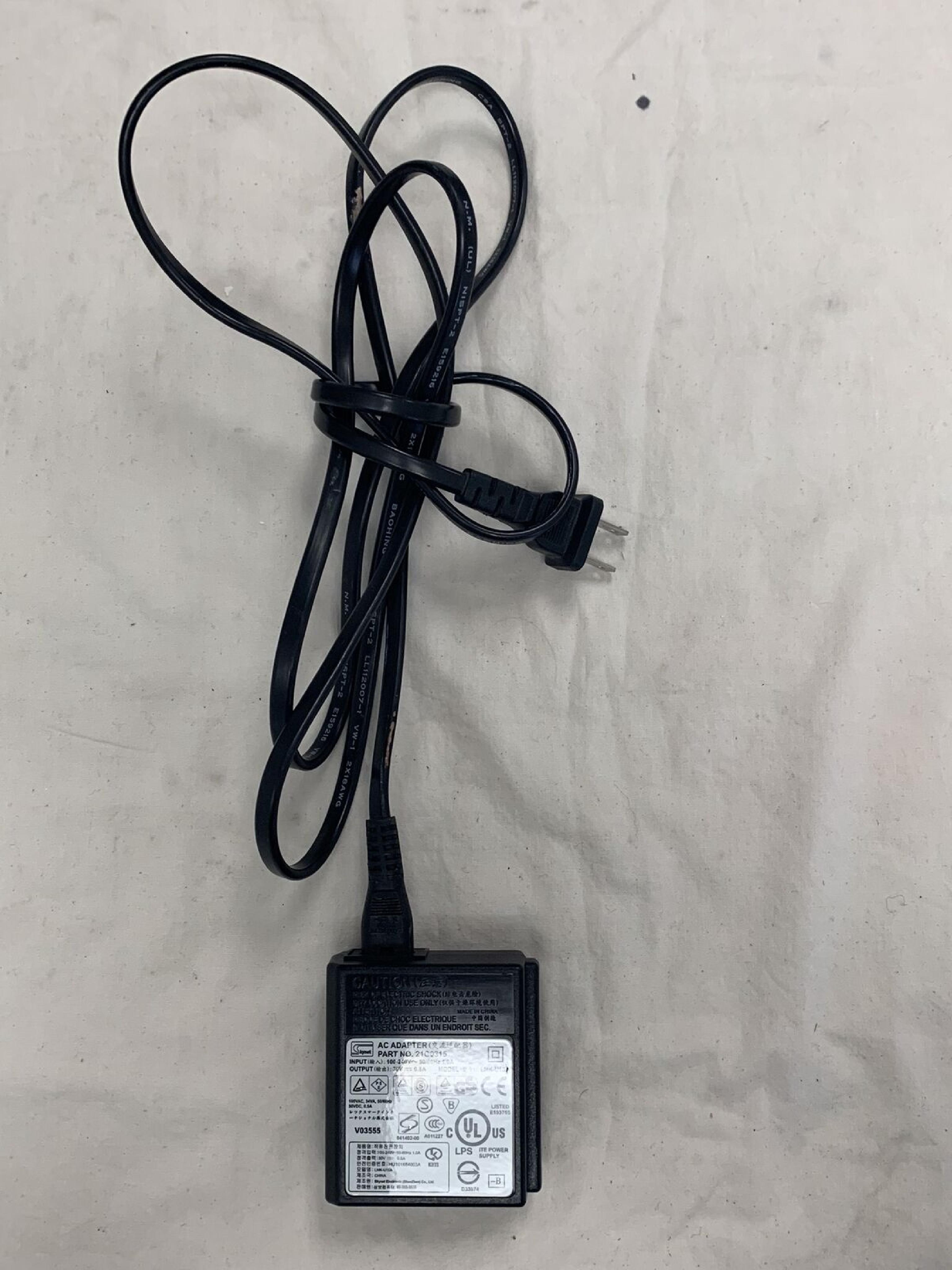 SKYNET ELECTRONICS 21G0315 30V DC 0.5A AC ADAPTER WITH BARREL CONNECTOR