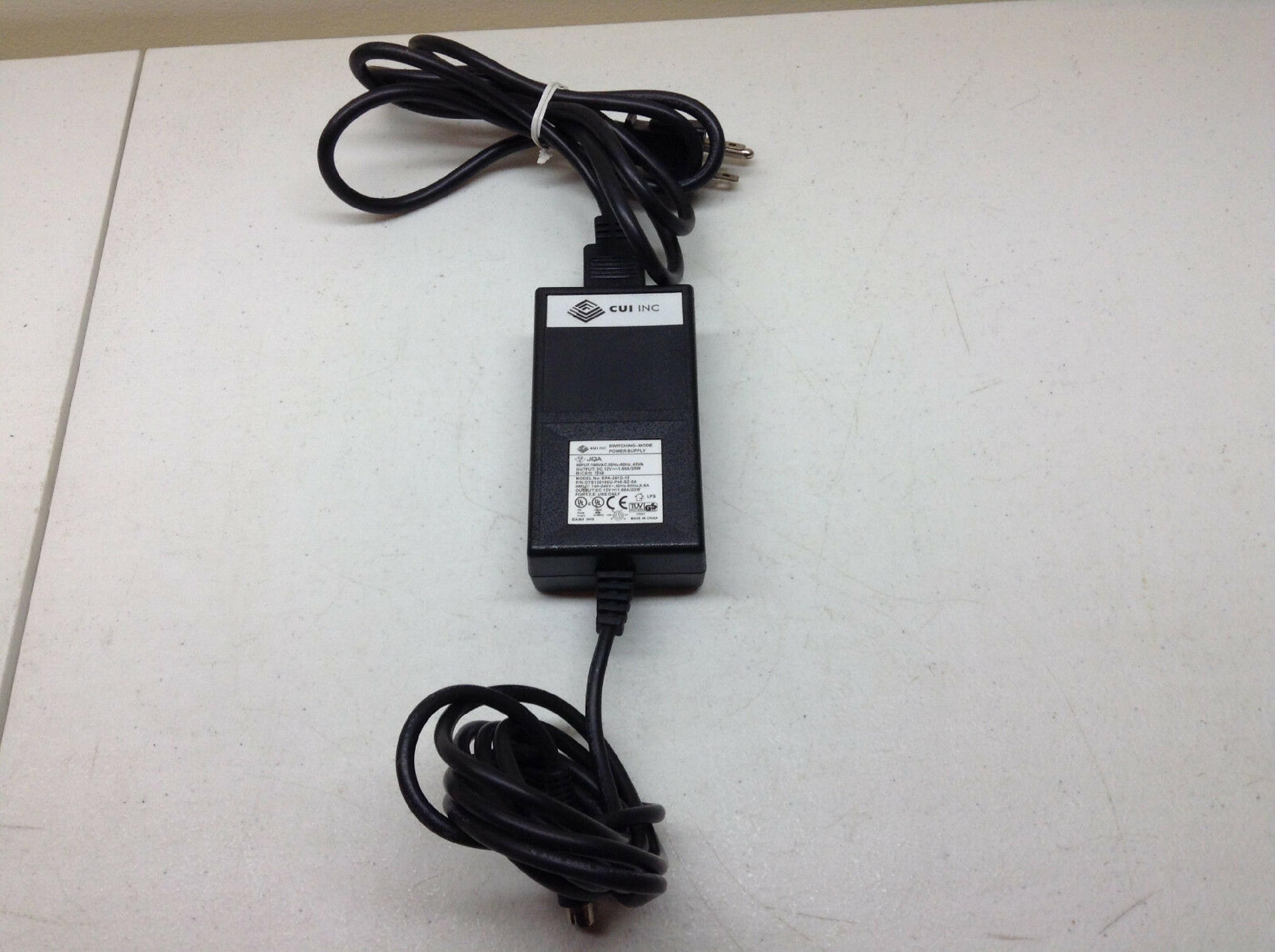 CUI STACK EPA-201D-12 12V DC 1.66A AC ADAPTER WITH CONNECTOR