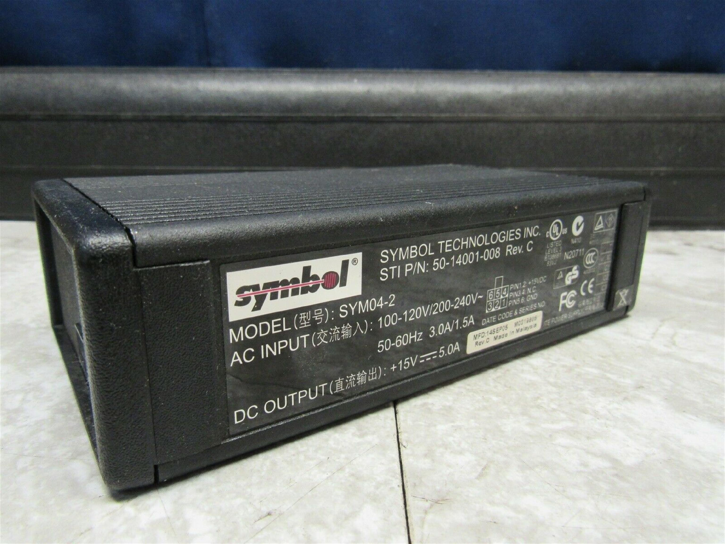 SYMBOL SYM04-2 15V DC 5.0A AC ADAPTER WITH 6 PIN CONNECTOR