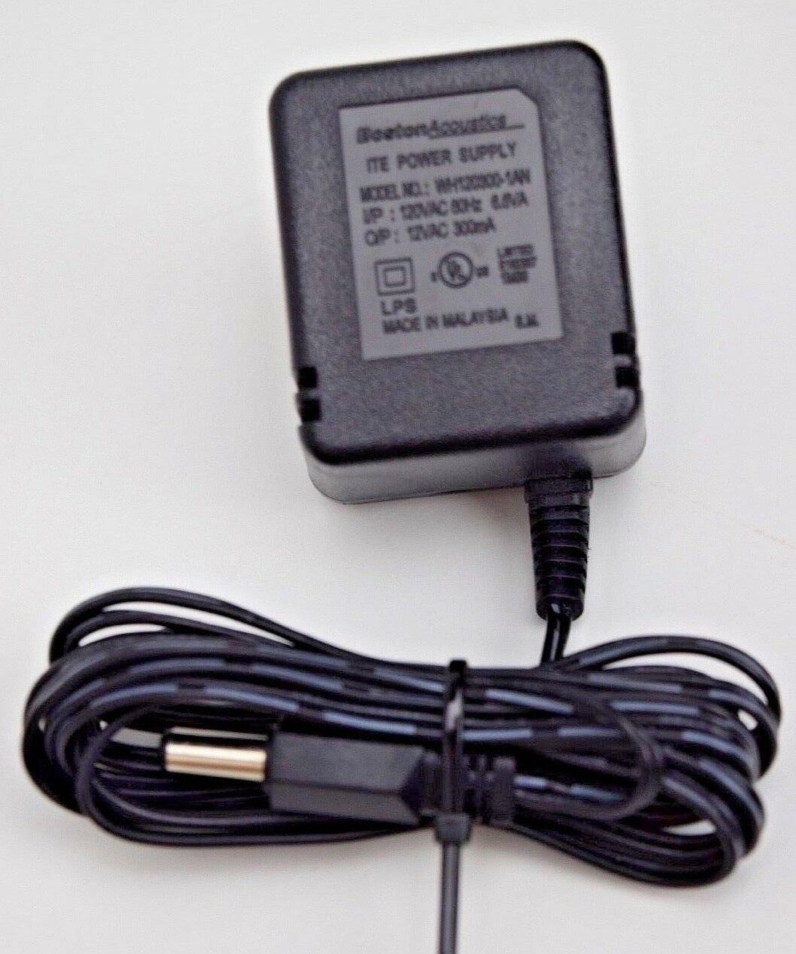 BOSTON ACOUSTICS WH120300-1AN CUT WIRE 12V AC 300MA AC ADAPTER