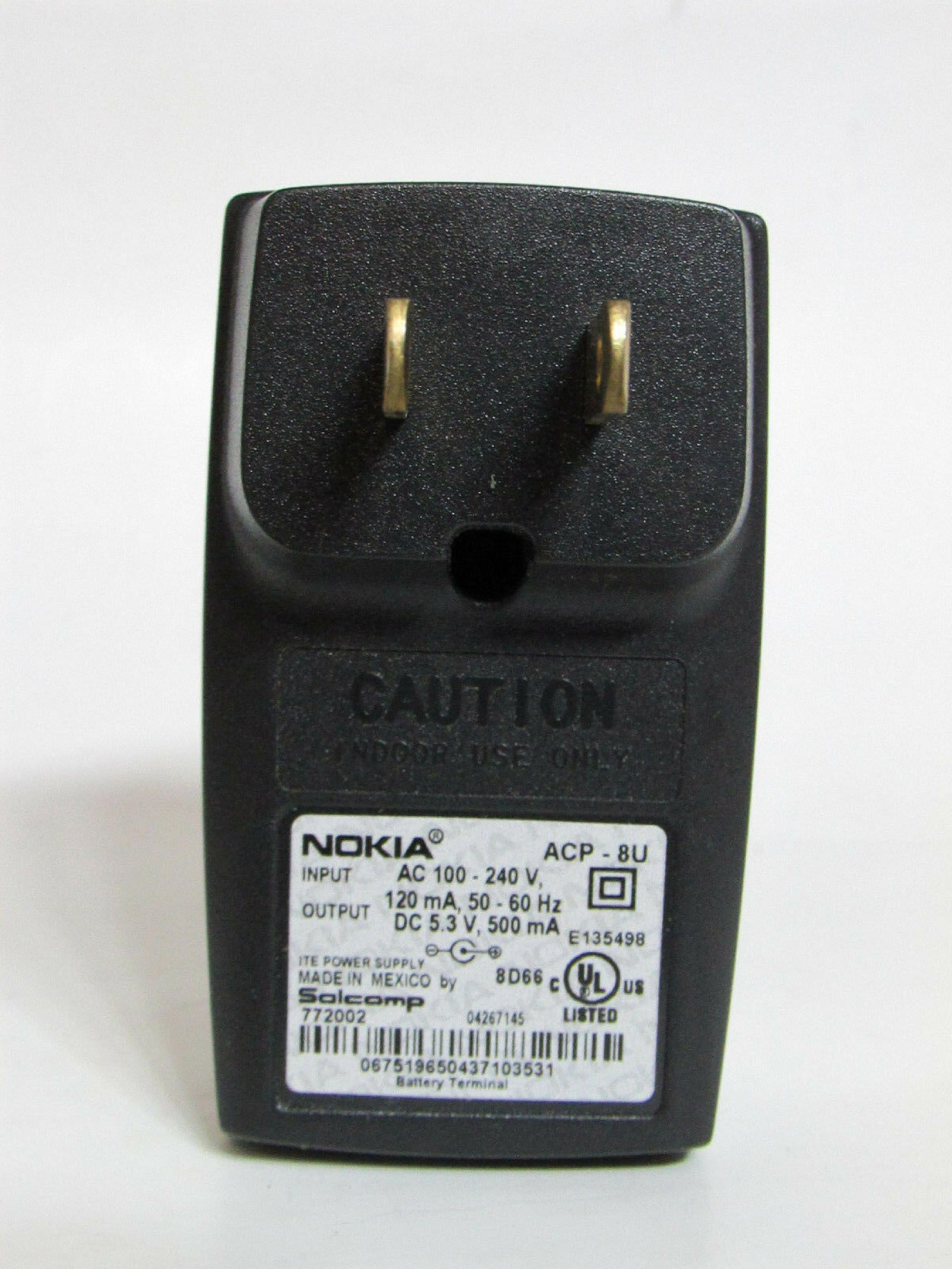 NOKIA ACP-8U CUT WIRE 5.3V DC 500MA AC ADAPTER