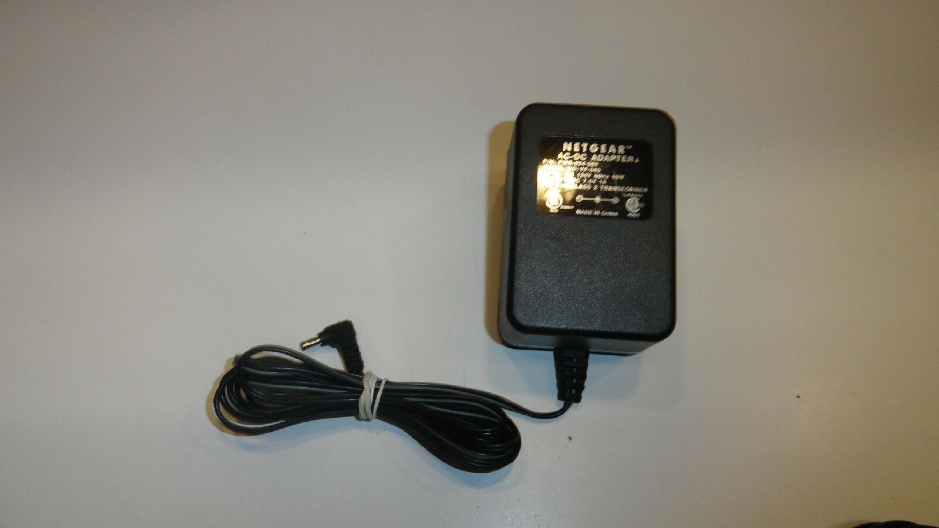 NETGEAR PWR-024-001 CUT WIRE 7.5V DC 1A AC ADAPTER