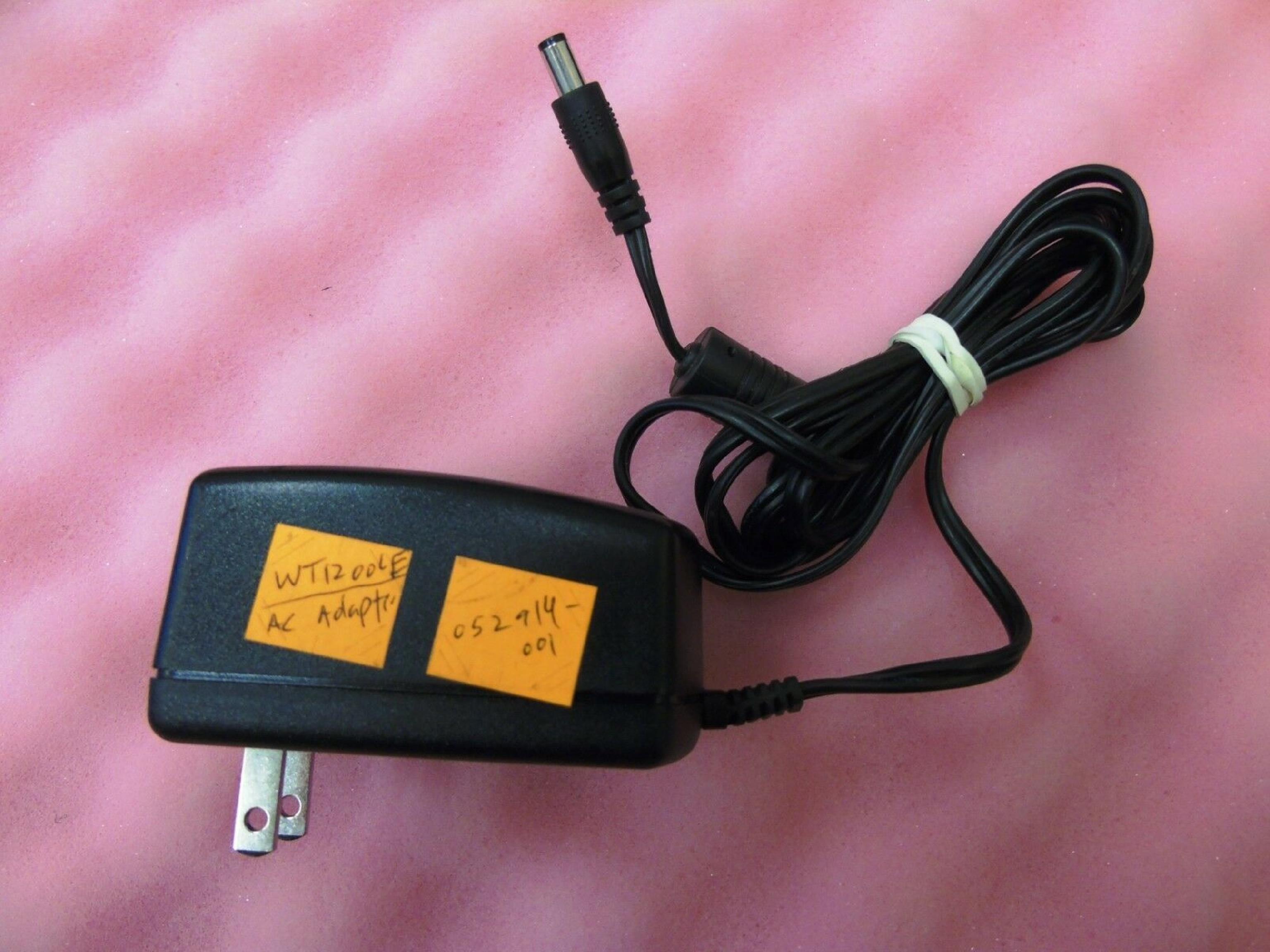 DVE 770386-02 CUT WIRE 12V DC 1.5A AC ADAPTER WITH BARREL CONNECTOR