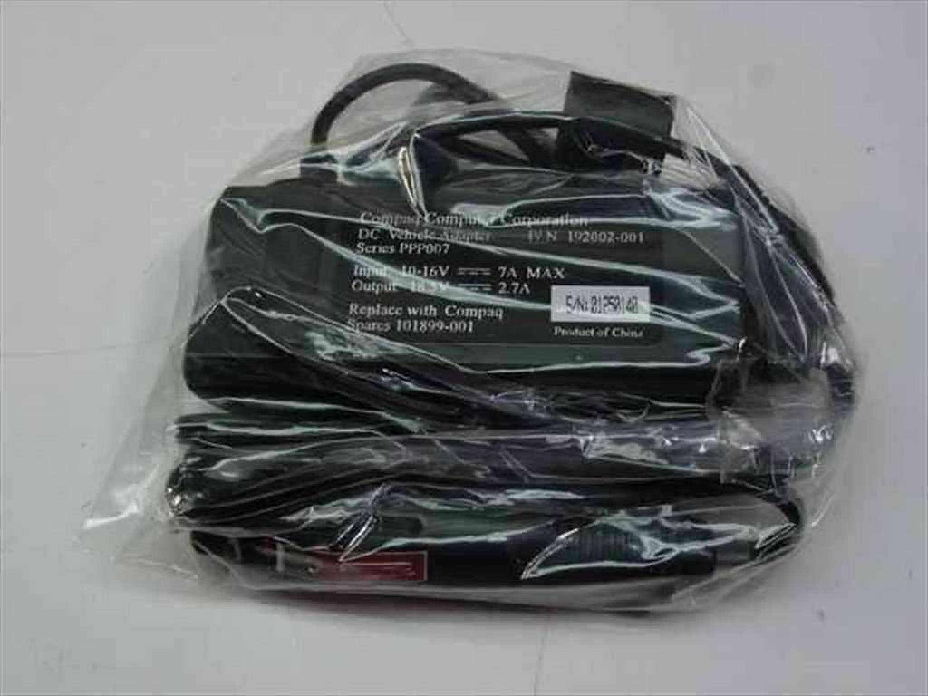 COMPAQ / HEWLETT PACKARD / HP 101899-001 CUT WIRE 18.5V DC 3A AC ADAPTER