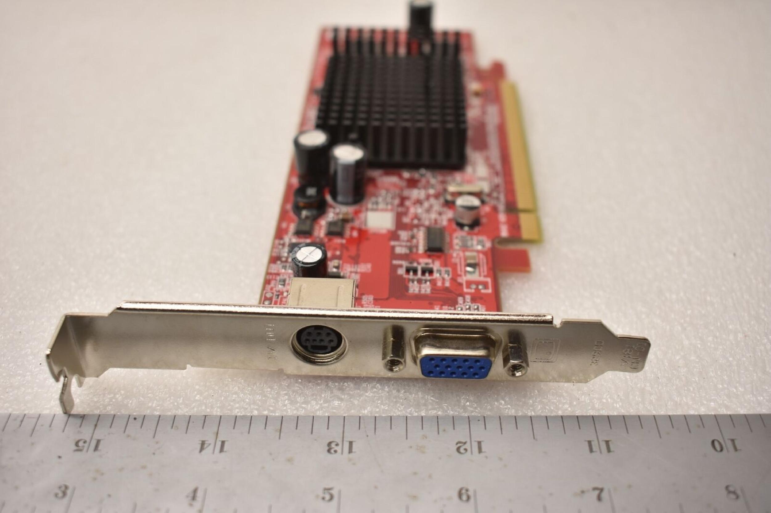 ATI 109-A26000-01 RADEON X300 128MB PCI-E VIDEO CARD WITH DVI AND S-VID PORTS VGA TV-OUT