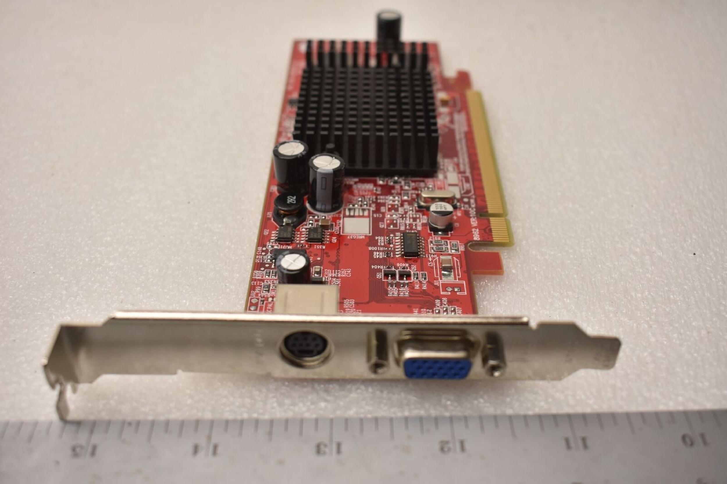ATI 109-A26000-01 RADEON X300 128MB PCI-E VIDEO CARD WITH DVI AND S-VID PORTS VGA TV-OUT