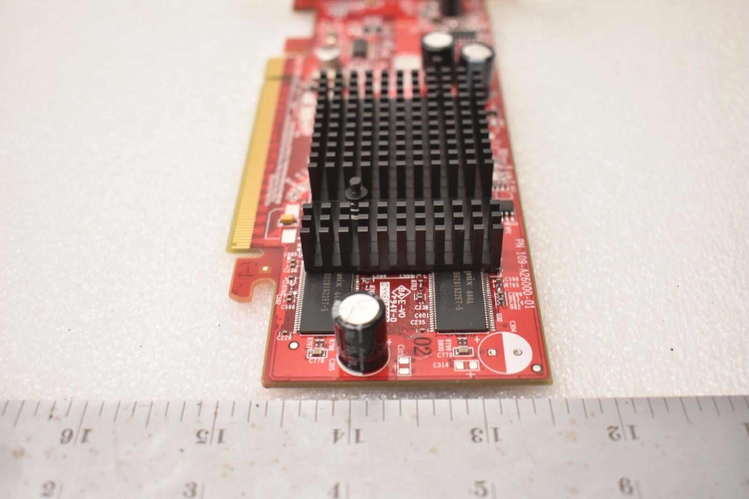 ATI 109-A26000-01 RADEON X300 128MB PCI-E VIDEO CARD WITH DVI AND S-VID PORTS VGA TV-OUT