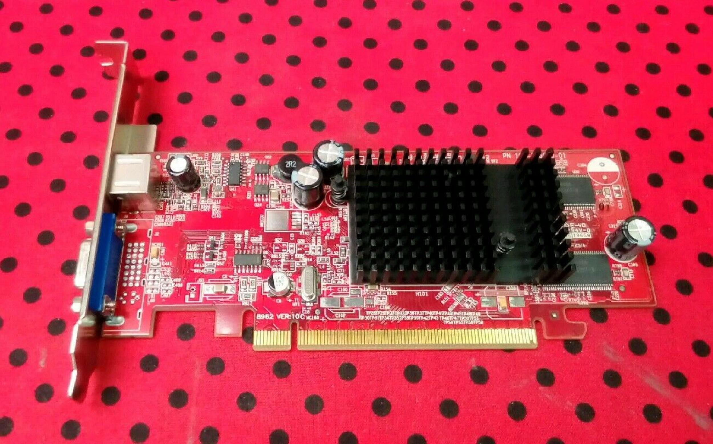 ATI 361267-001 RADEON X300 128MB PCI-E VIDEO CARD WITH VGA AND TV-OUT PORTS