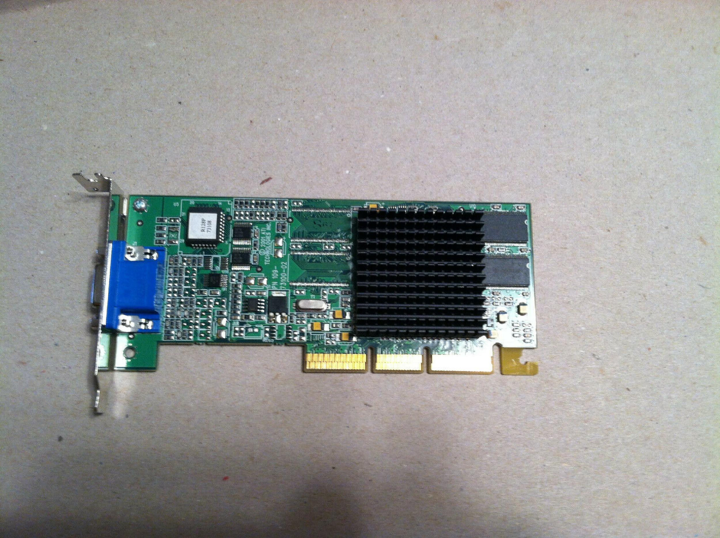ATI 1027311302 32MB AGP VIDEO CARD WITH VGA PORT OUTPUT 128MB 16MB RAGE 128 ULTRA