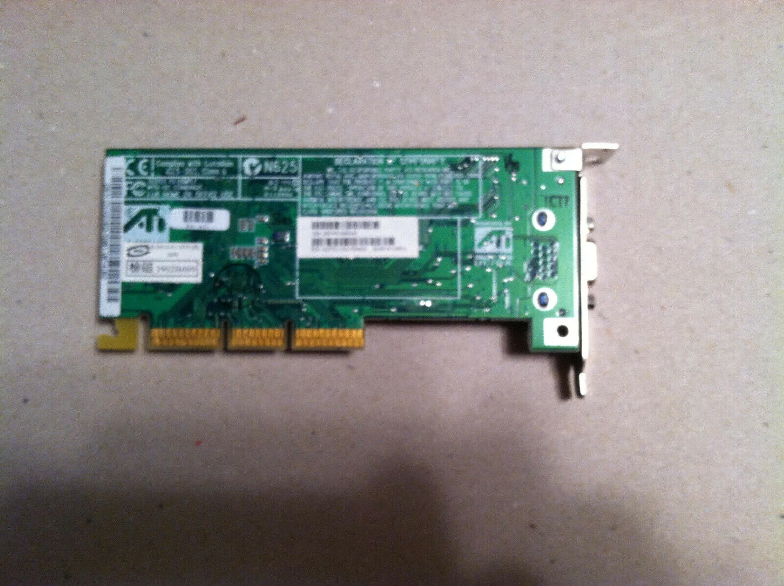 ATI 1027311302 32MB AGP VIDEO CARD WITH VGA PORT OUTPUT 128MB 16MB RAGE 128 ULTRA