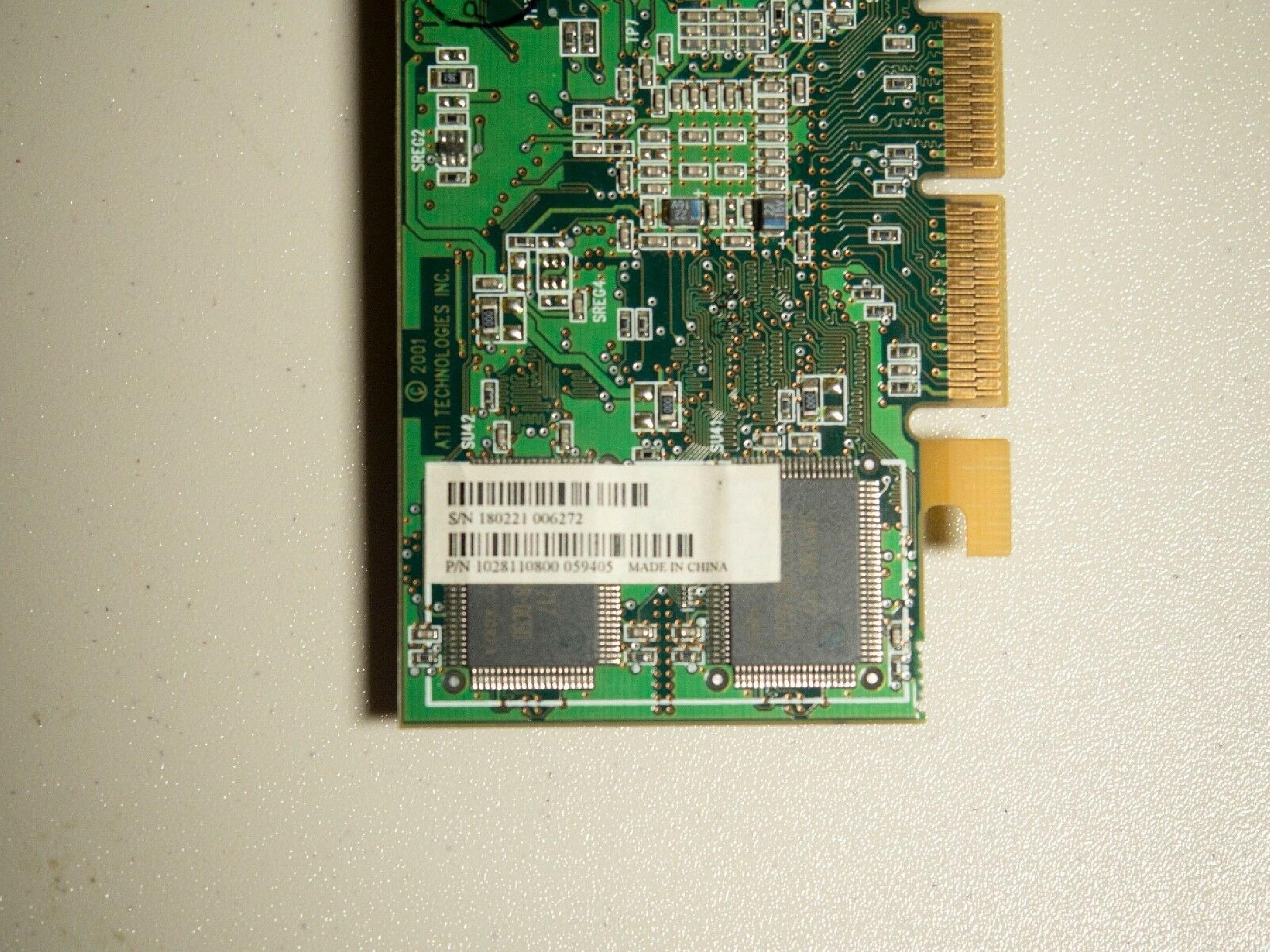 ATI 1028110901 32MB AGP VIDEO CARD WITH EDD PORT RAGE 128 DVI CONNECTOR