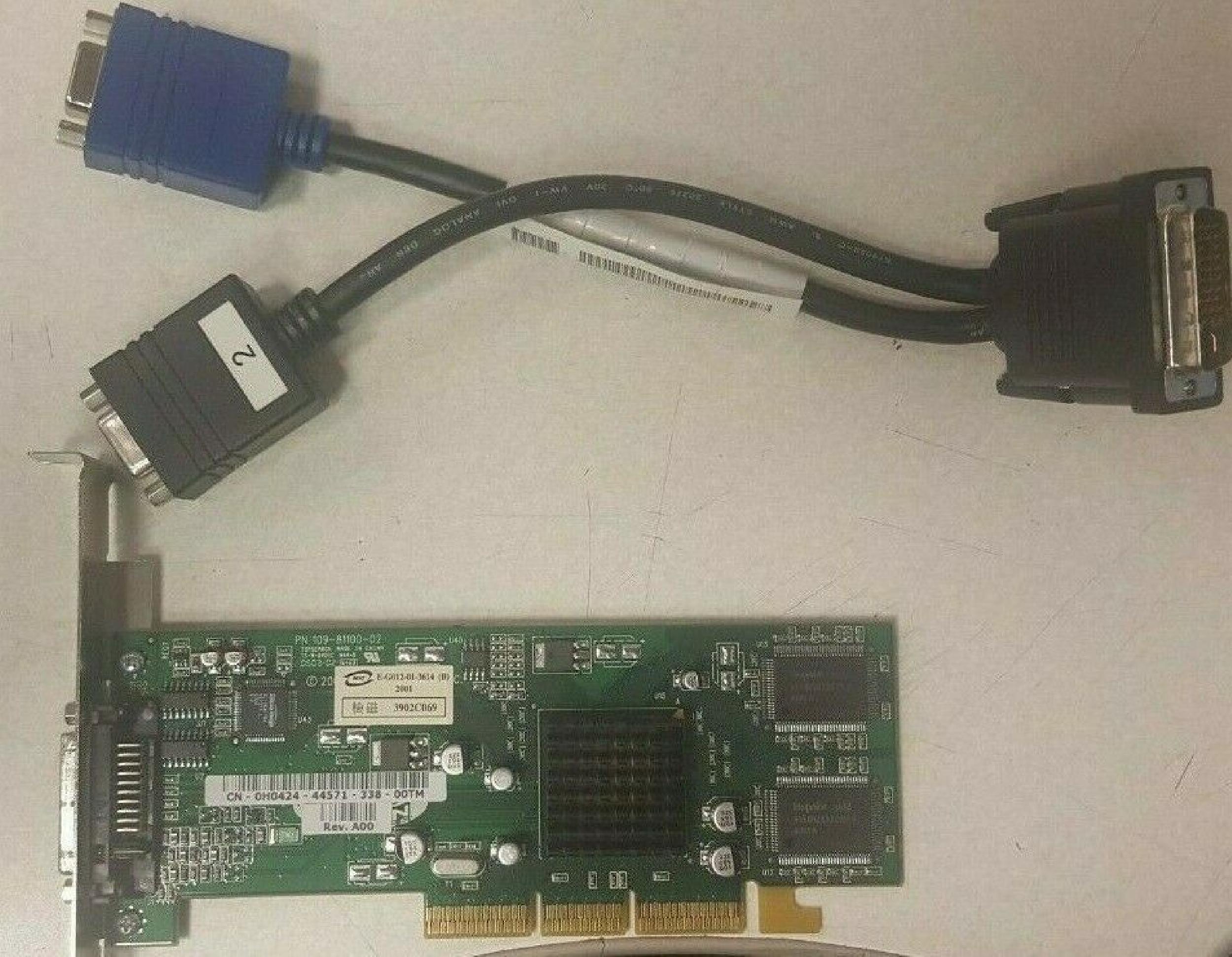 ATI 1028110901 32MB AGP VIDEO CARD WITH EDD PORT RAGE 128 DVI CONNECTOR
