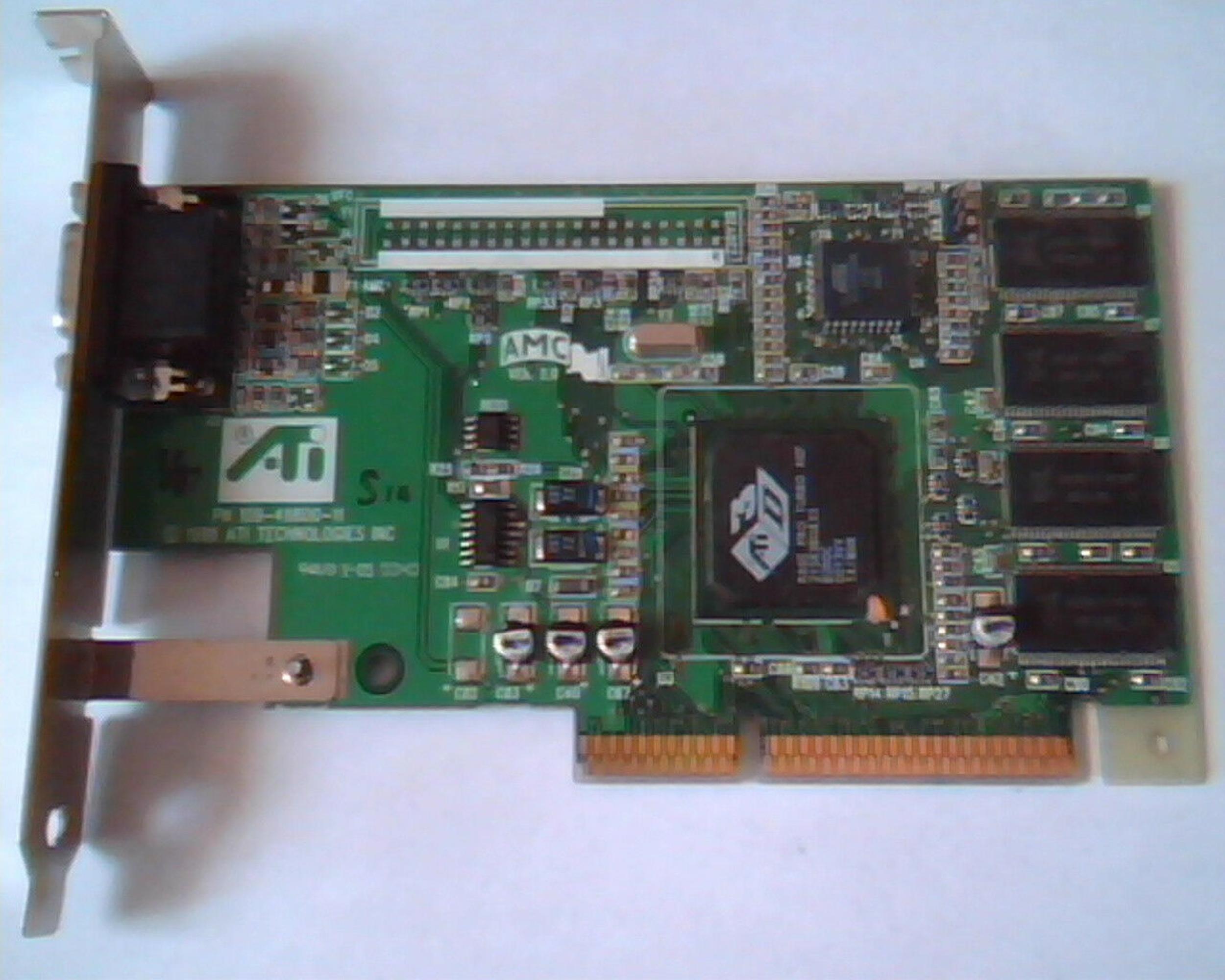 ATI 1025-11000 RAGE PRO TURBO 8MB AGP VIDEO CARD WITH VGA PORT
