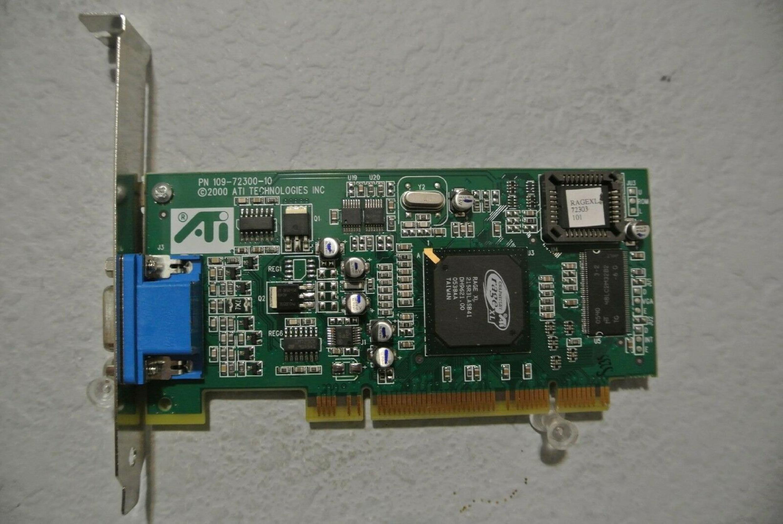 ATI 109-72300-10 RAGE XL 8MB PCI VIDEO CARD WITH VGA PORT