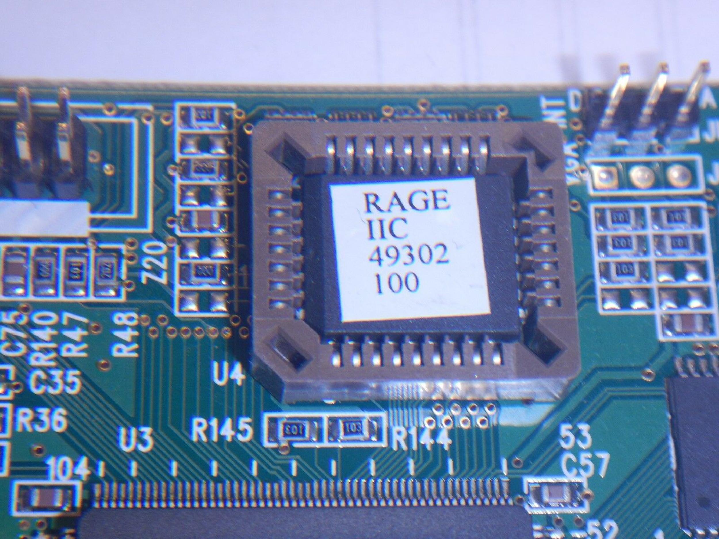 ATI 109-49300-00 RAGE IIC 4MB AGP VIDEO CARD WITH VGA PORT 128
