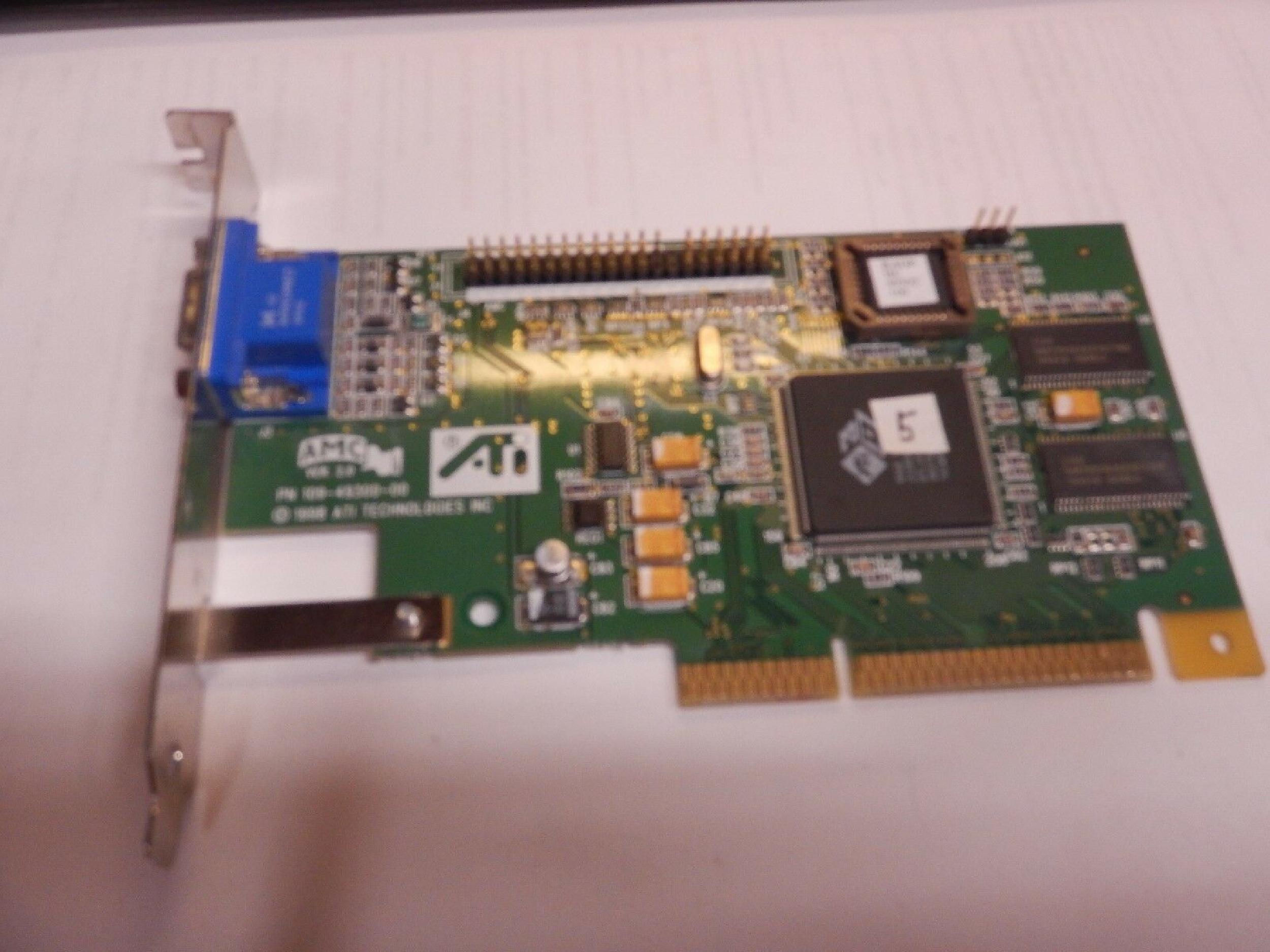 ATI 109-49300-00 RAGE IIC 4MB AGP VIDEO CARD WITH VGA PORT 128