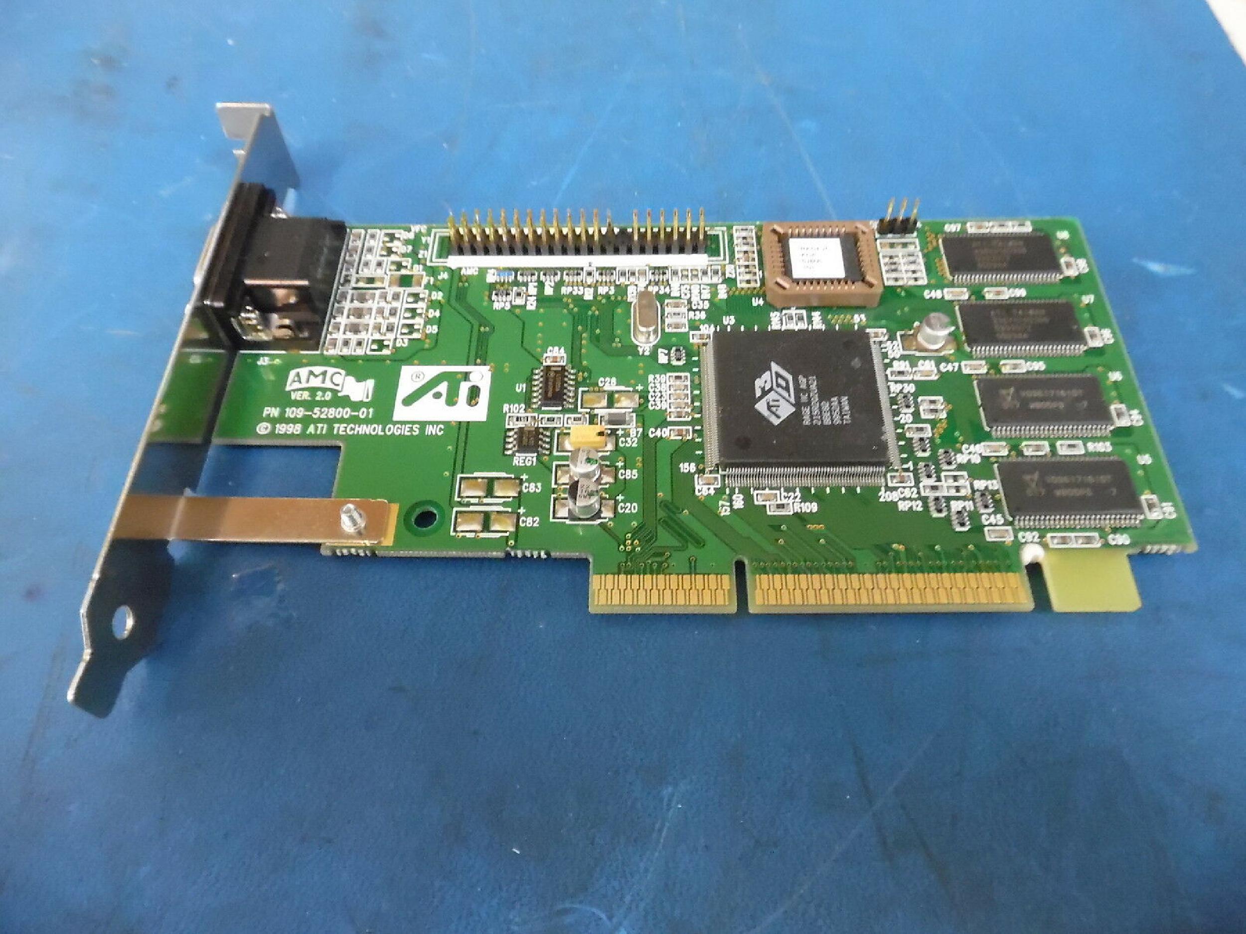 ATI 1025281301 RAGE2C 8MB AGP VIDEO CARD WITH VGA PORT