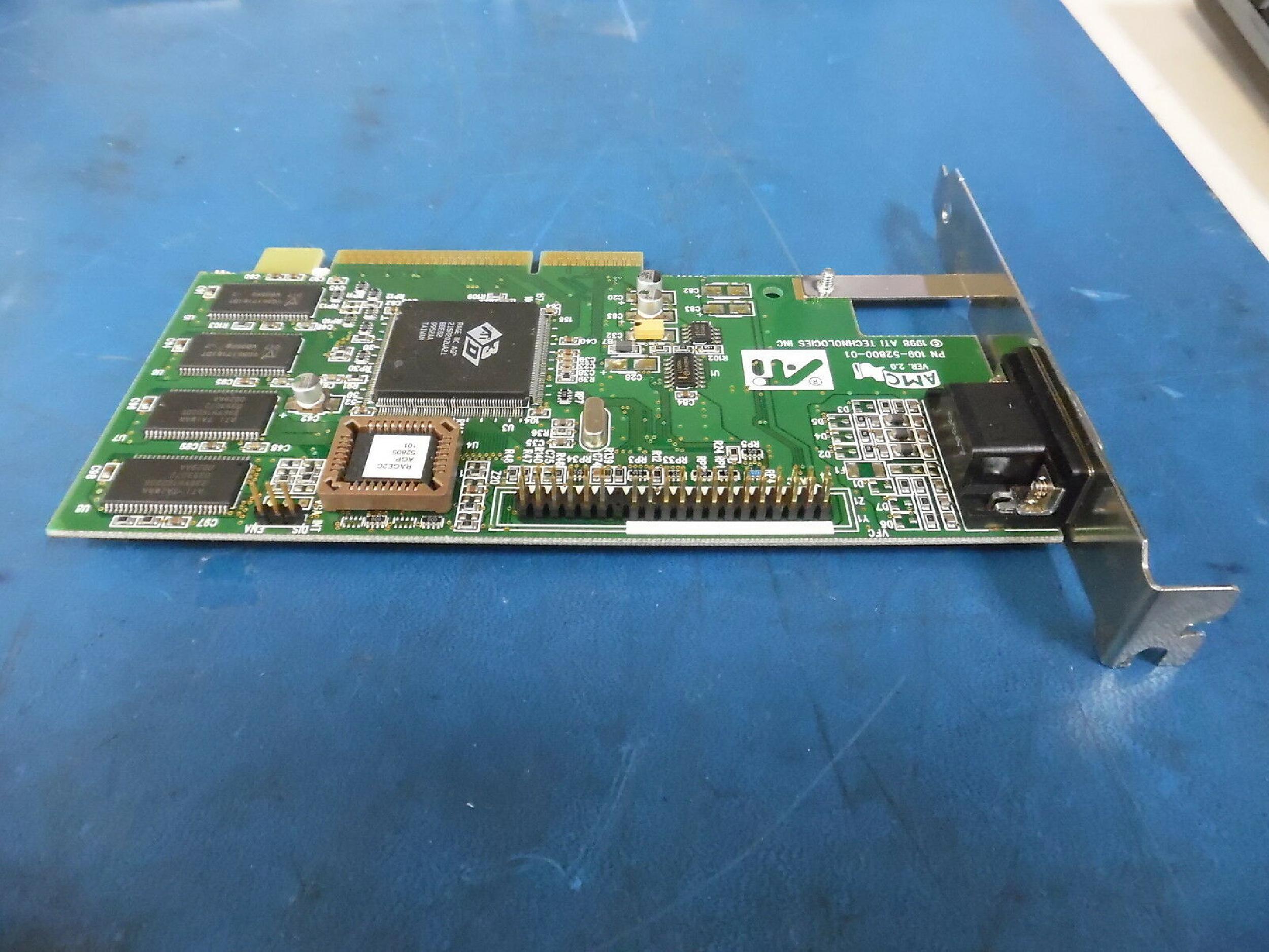 ATI 1025281301 RAGE2C 8MB AGP VIDEO CARD WITH VGA PORT