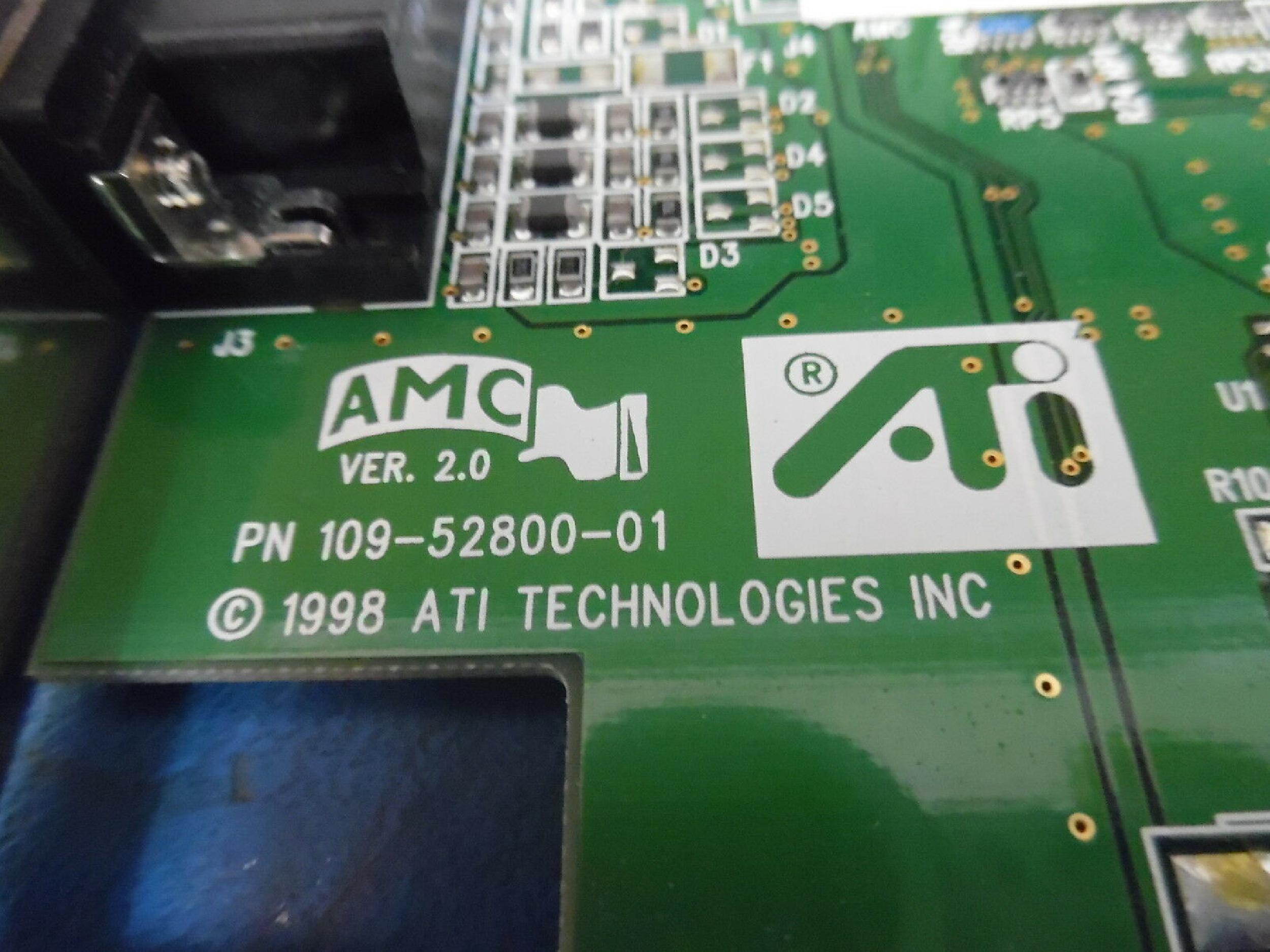 ATI 1025281301 RAGE2C 8MB AGP VIDEO CARD WITH VGA PORT