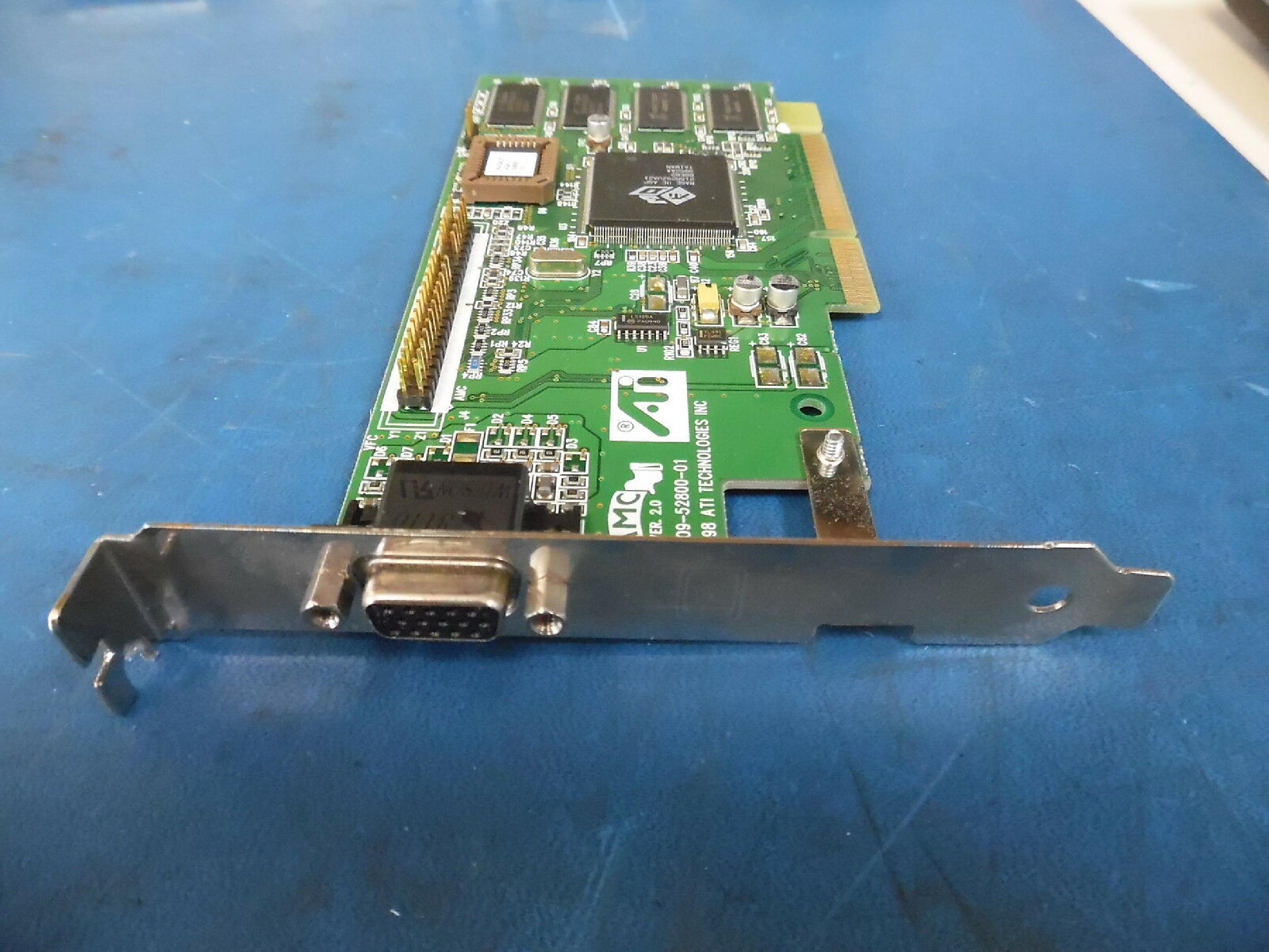 ATI 1025281301 RAGE2C 8MB AGP VIDEO CARD WITH VGA PORT