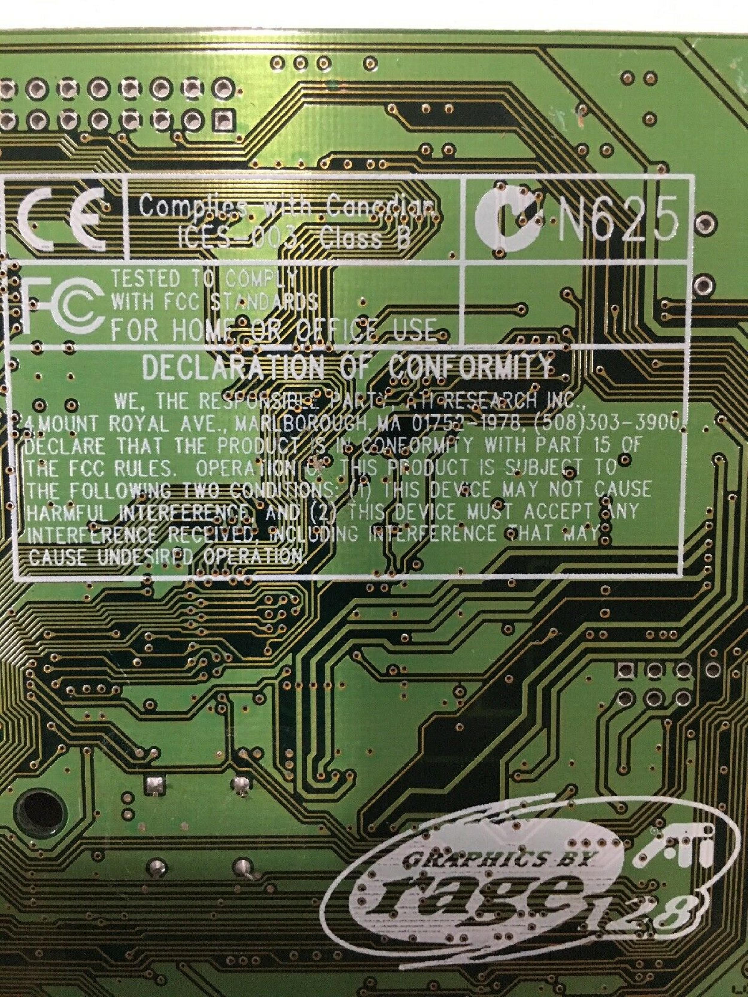 ATI 109-57400-31 RAGE 128 PRO 16MB AGP VIDEO CARD WITH VGA PORT