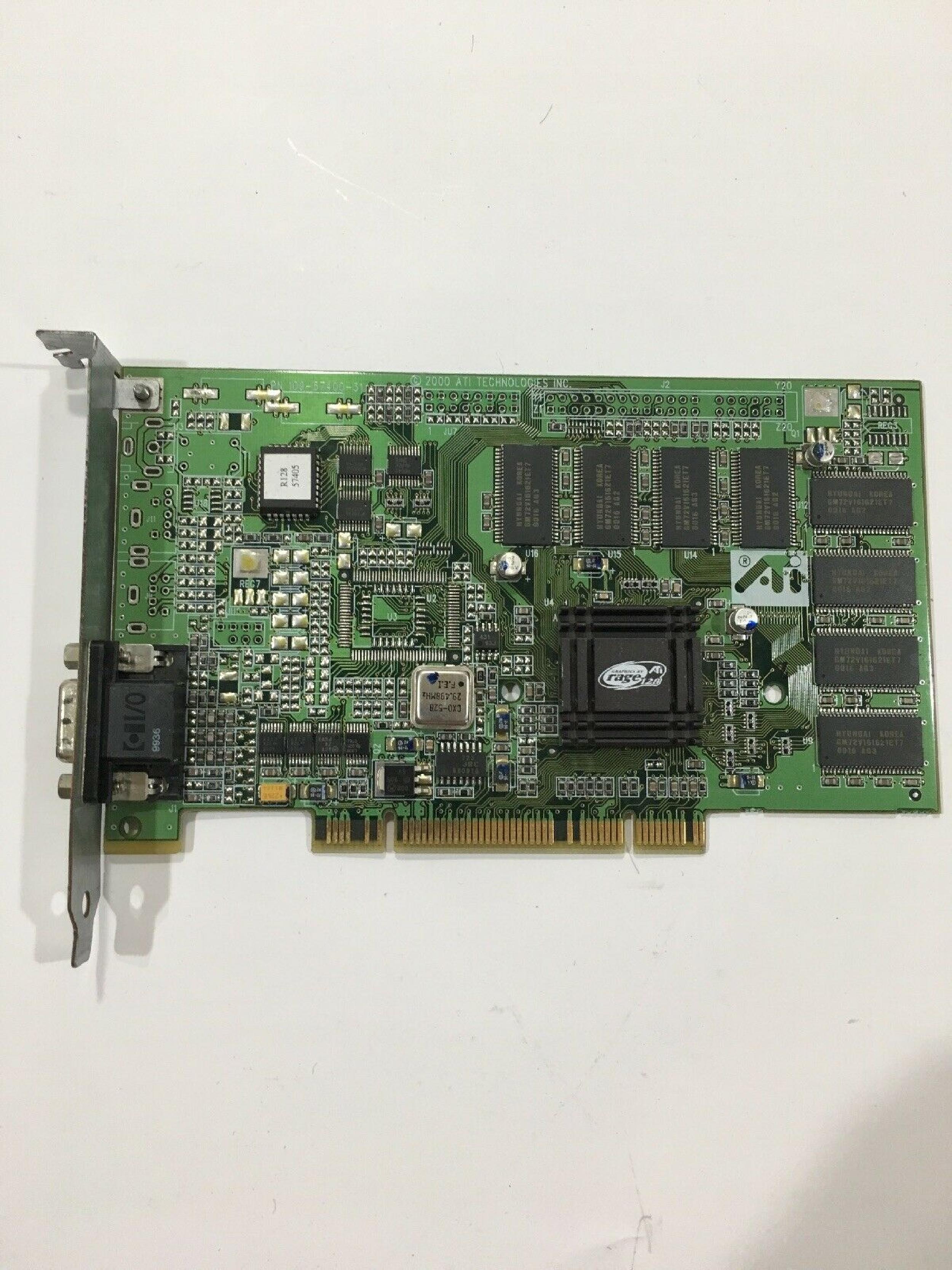 ATI 109-57400-31 RAGE 128 PRO 16MB AGP VIDEO CARD WITH VGA PORT